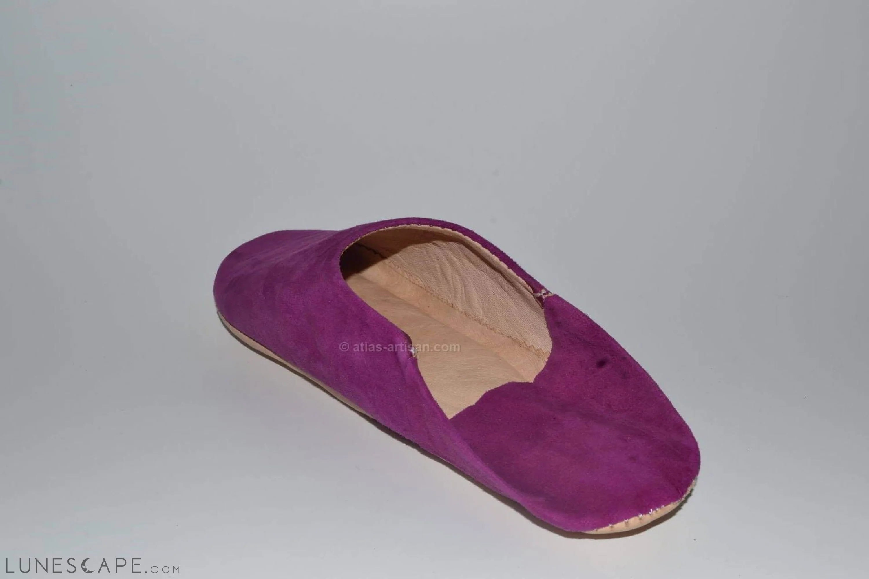 Babouches Daim Handmade Suede House Slippers LUNESCAPE