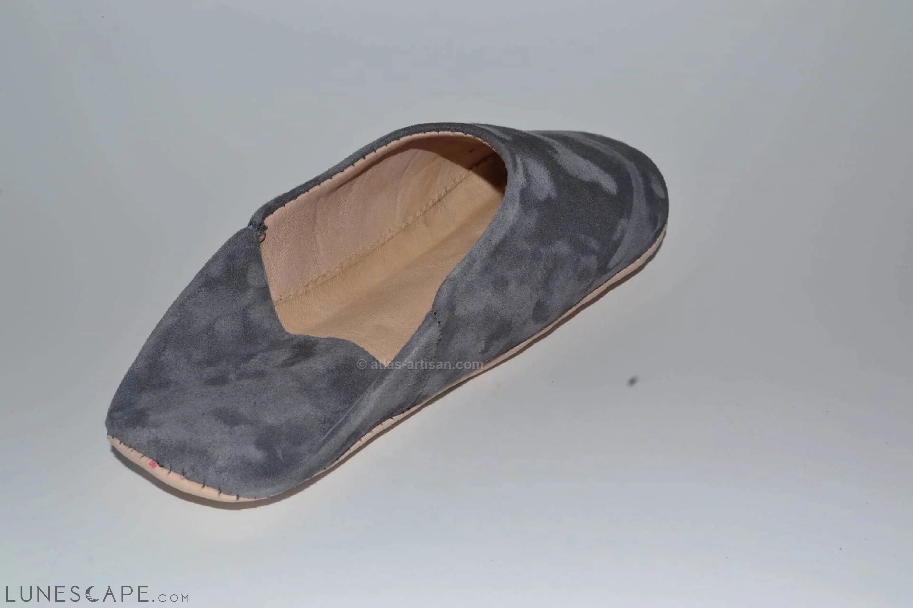 Babouches Daim Handmade Suede House Slippers LUNESCAPE