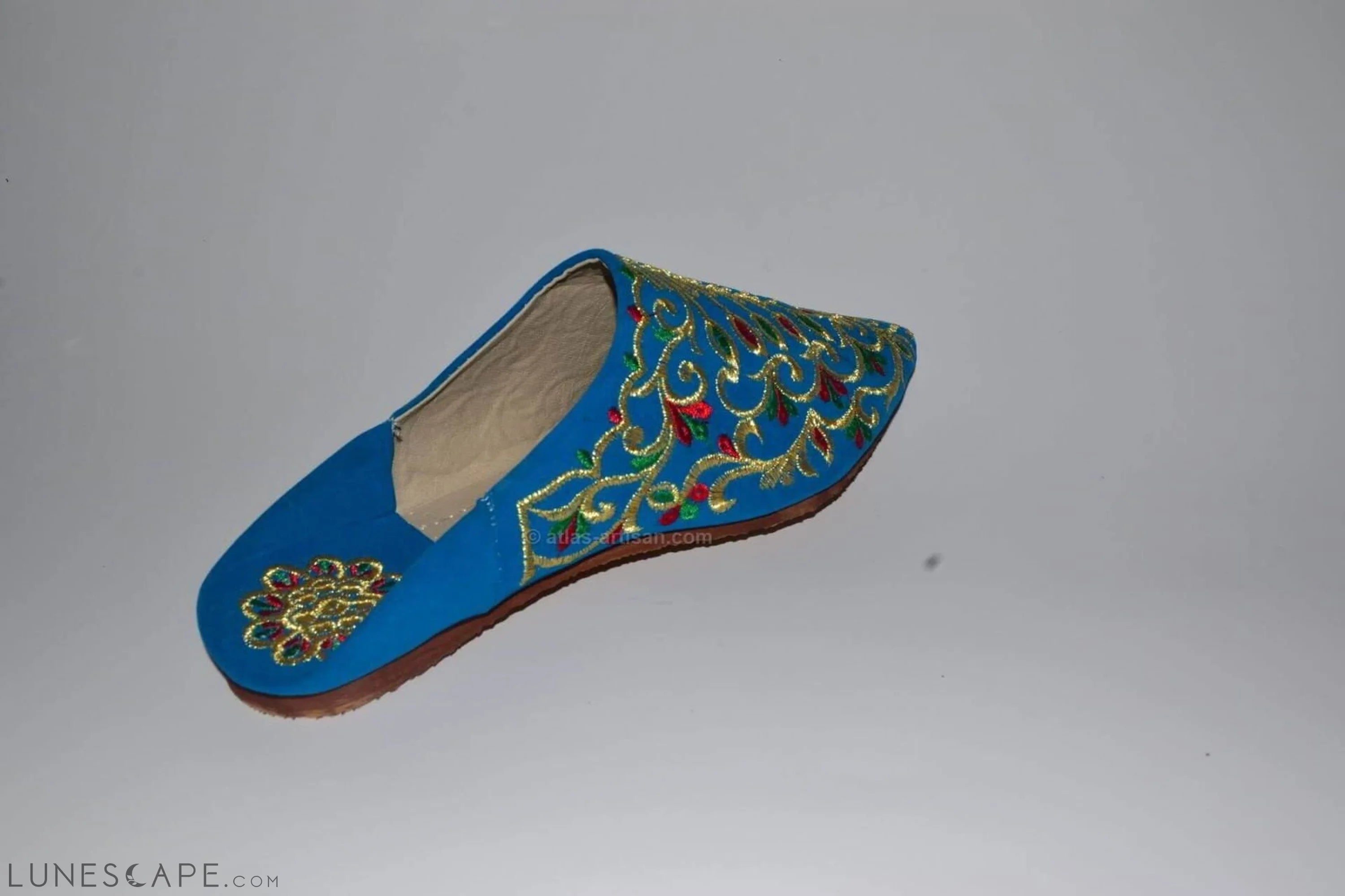 Babouches Fassi Slip-On Mule Sandal Slipper Handmade Velvet LUNESCAPE