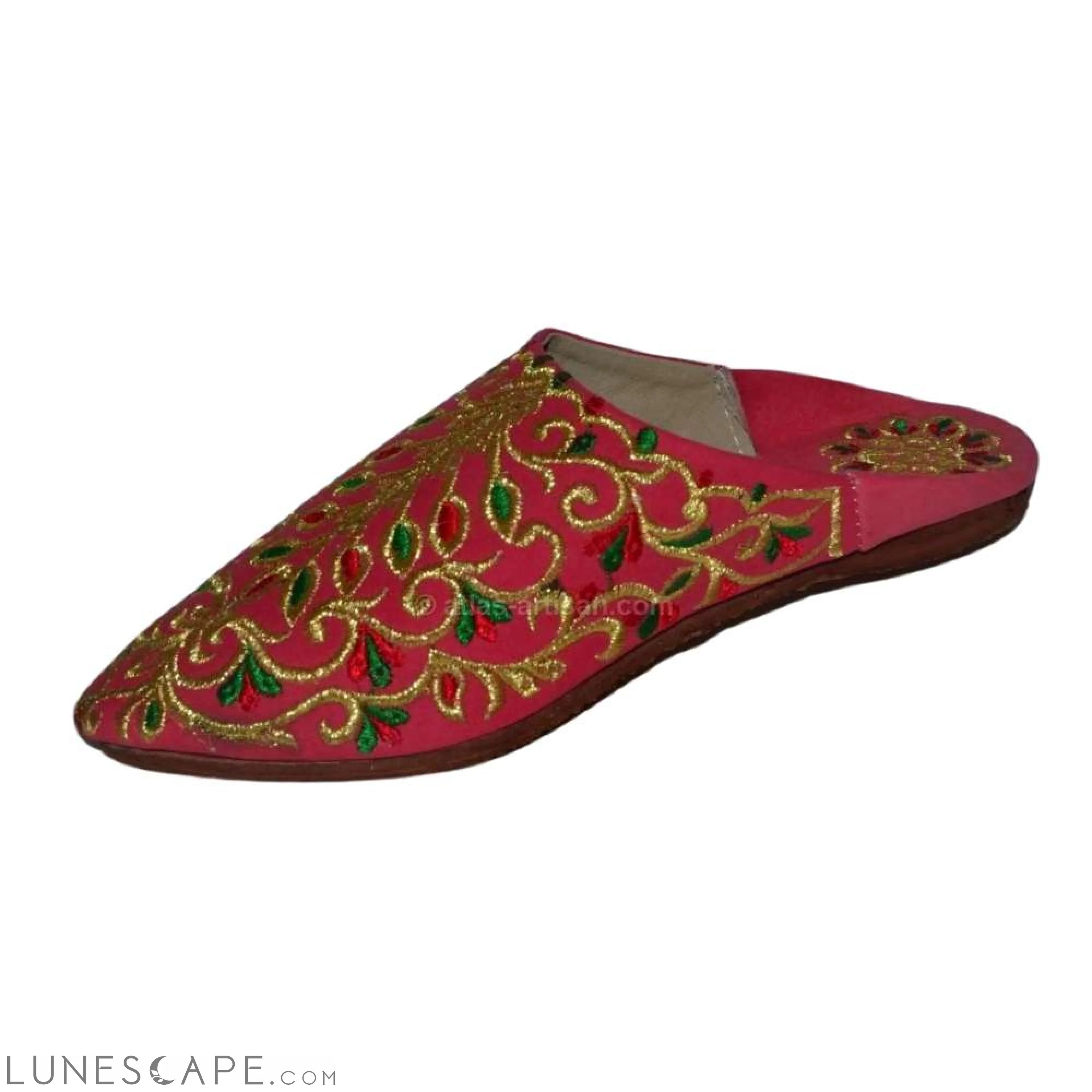 Babouches Fassi Slip-On Mule Sandal Slipper Handmade Velvet LUNESCAPE