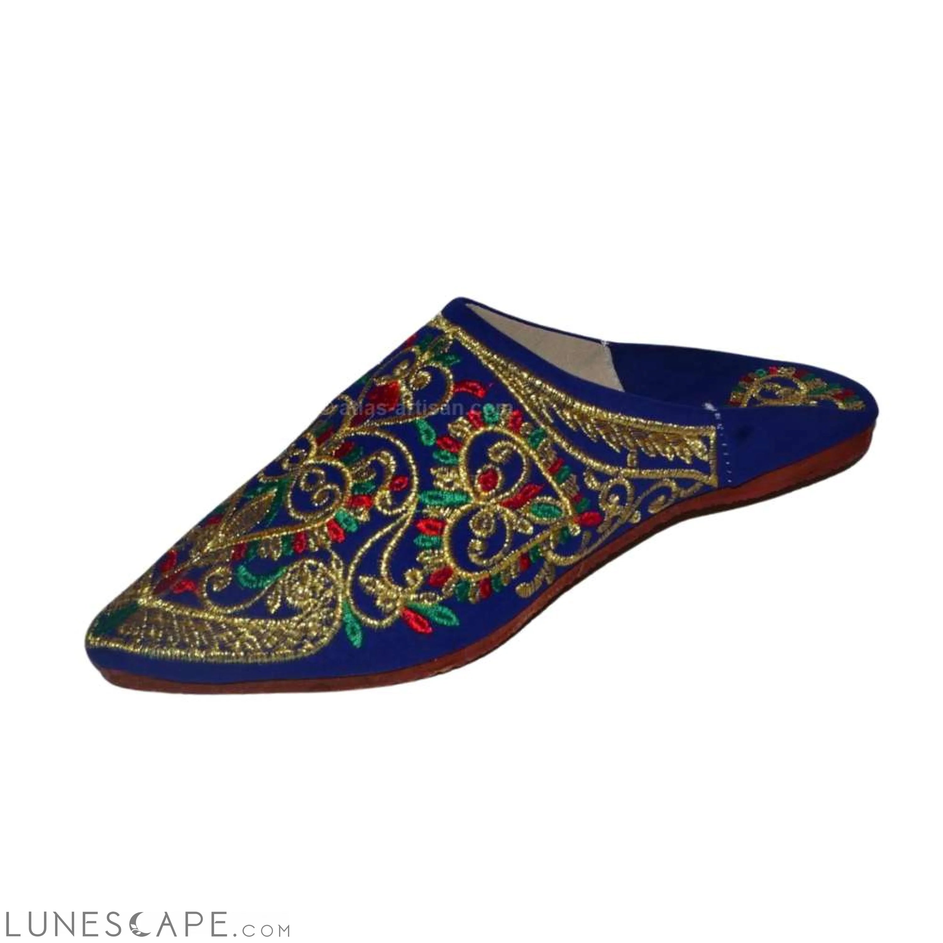 Babouches Fassi Slip-On Mule Sandal Slipper Handmade Velvet LUNESCAPE