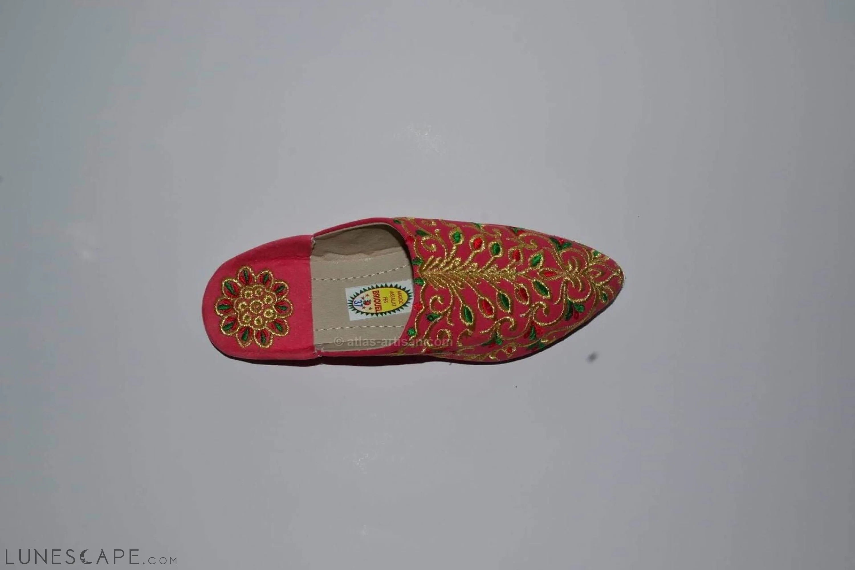 Babouches Fassi Slip-On Mule Sandal Slipper Handmade Velvet LUNESCAPE