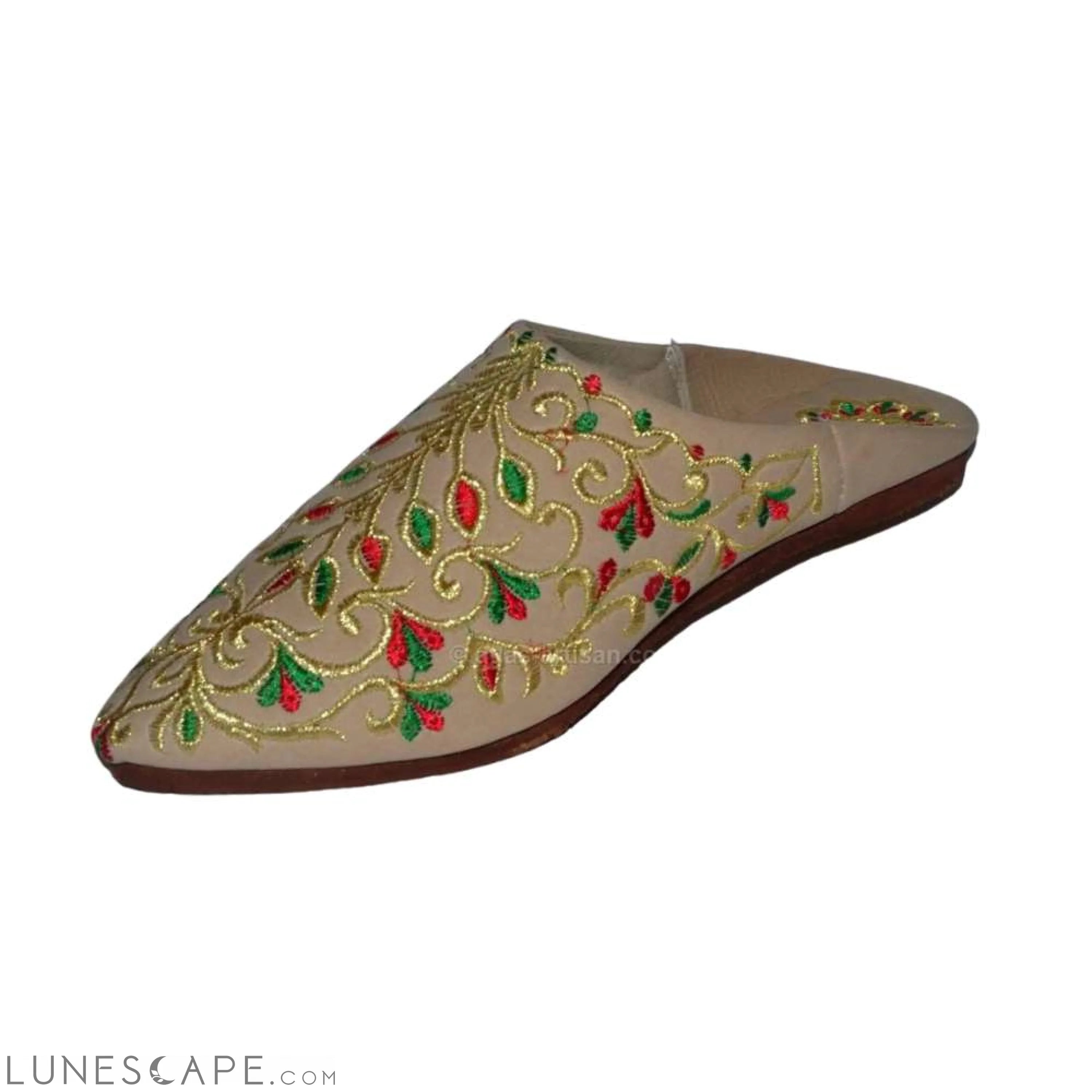 Babouches Fassi Slip-On Mule Sandal Slipper Handmade Velvet LUNESCAPE