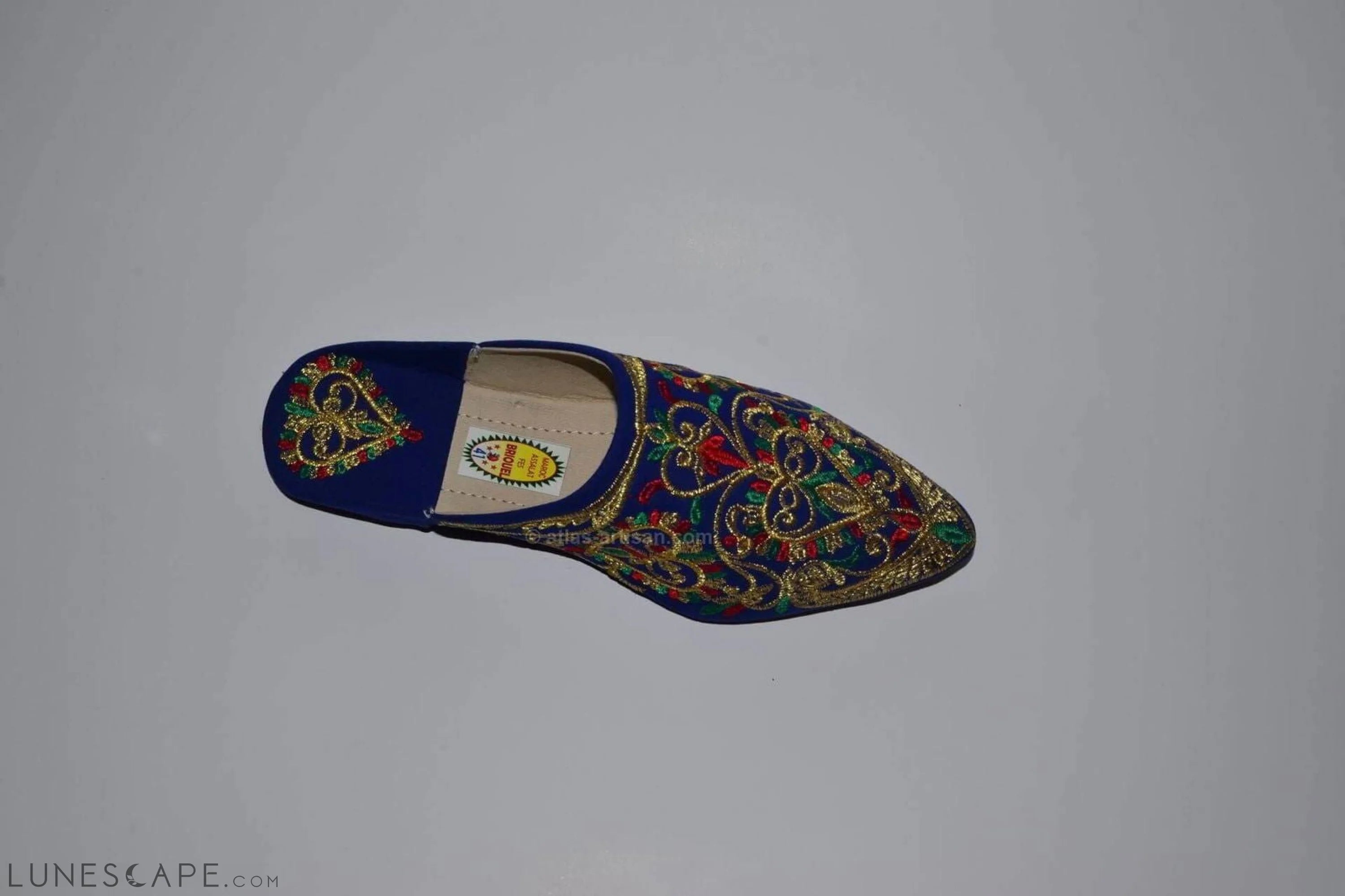 Babouches Fassi Slip-On Mule Sandal Slipper Handmade Velvet LUNESCAPE