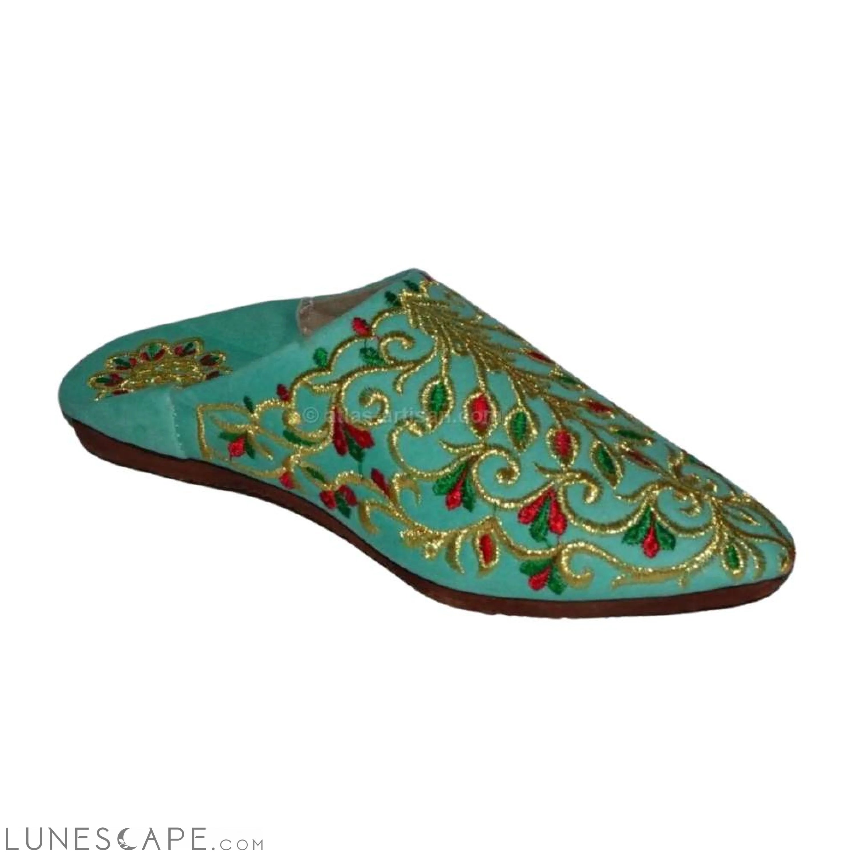 Babouches Fassi Slip-On Mule Sandal Slipper Handmade Velvet LUNESCAPE