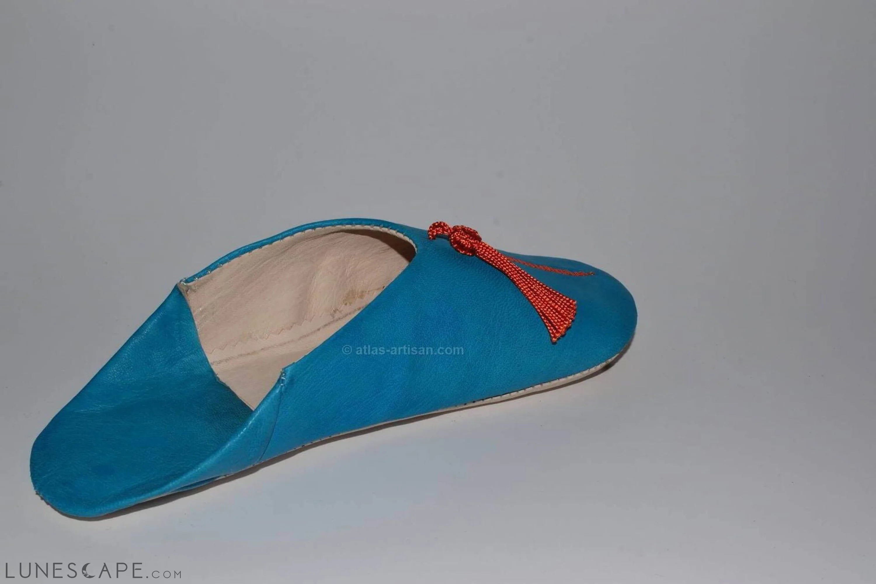 Babouches Hafarin Slip-On Mule Indoor Slipper Handmade Leather LUNESCAPE