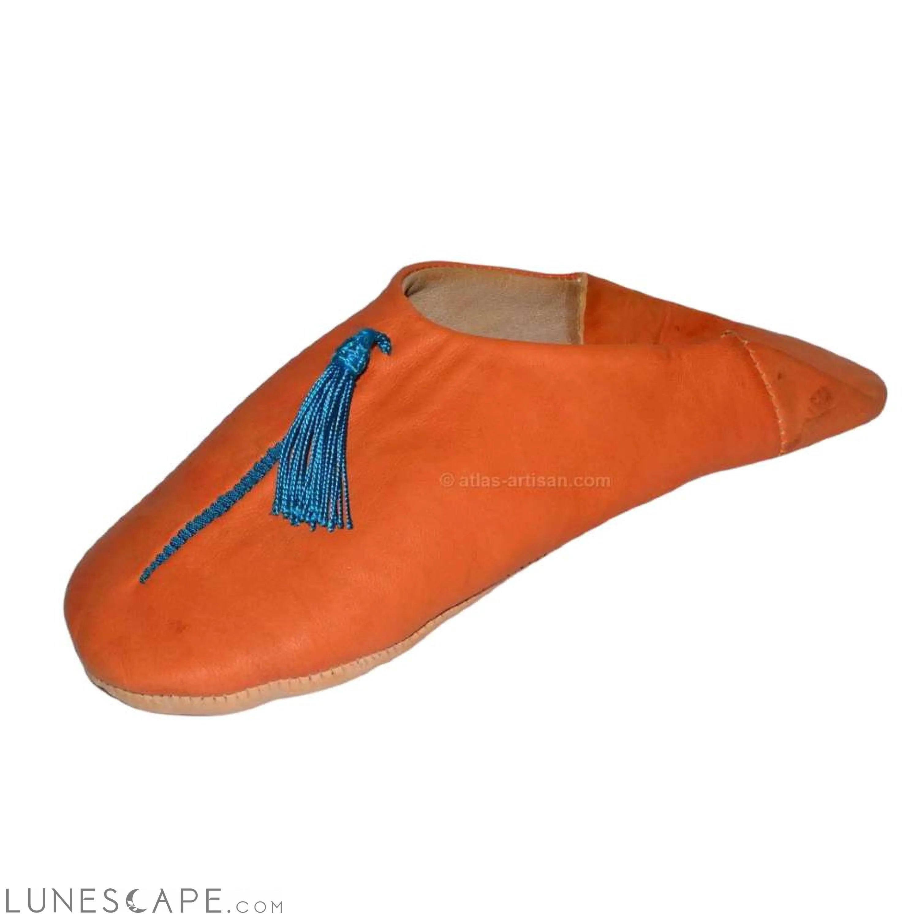 Babouches Hafarin Slip-On Mule Indoor Slipper Handmade Leather LUNESCAPE