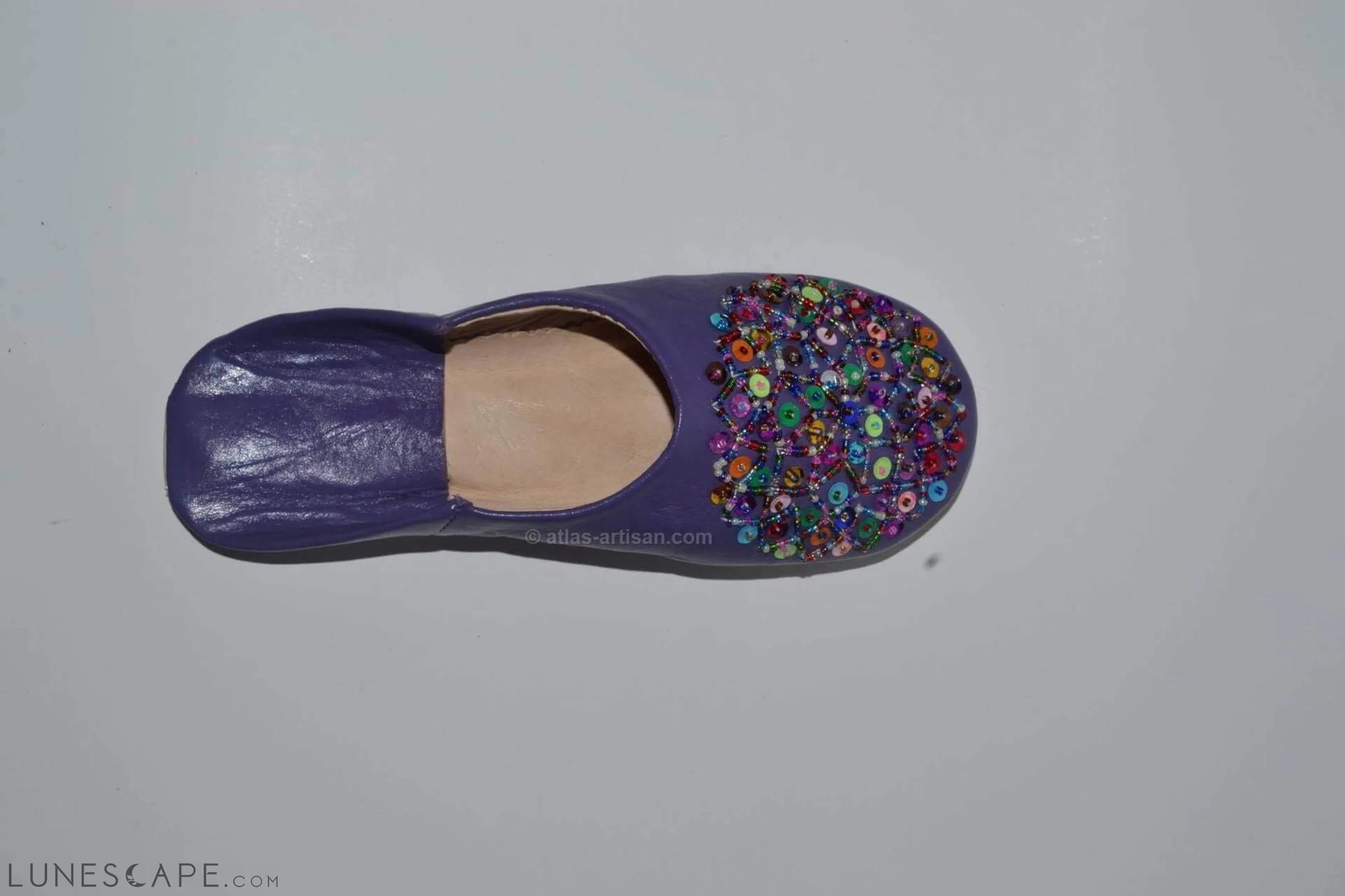 Babouches Rahba Beaded Sequin Soft Bottom House Slippers Women LUNESCAPE