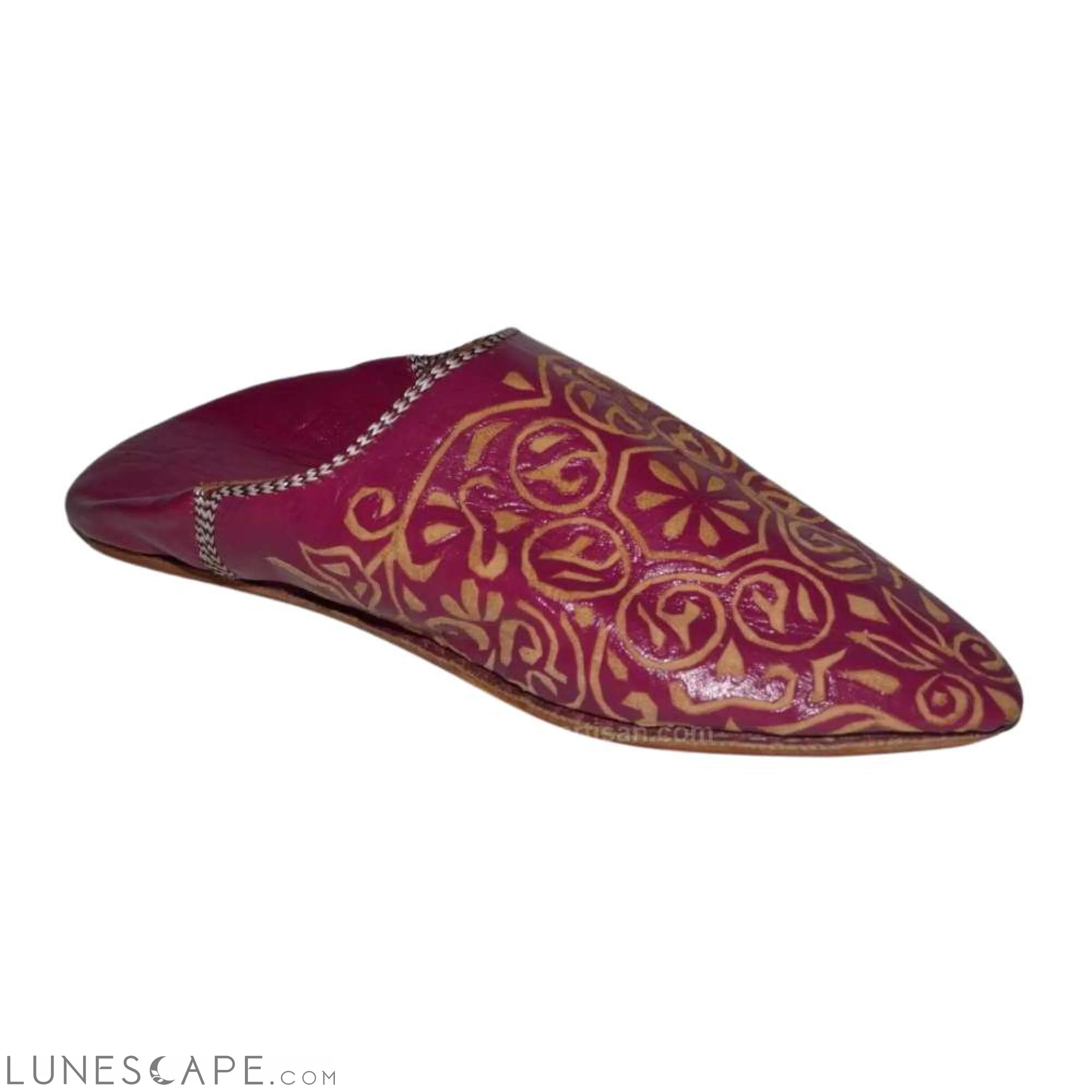 Babouches Rbati Handmade Leather House Slippers LUNESCAPE