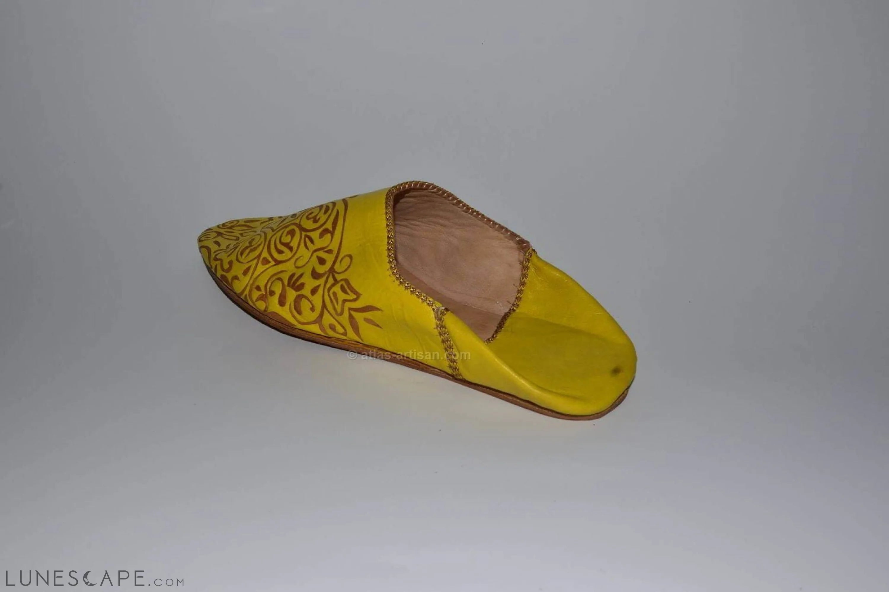 Babouches Rbati Handmade Leather House Slippers LUNESCAPE