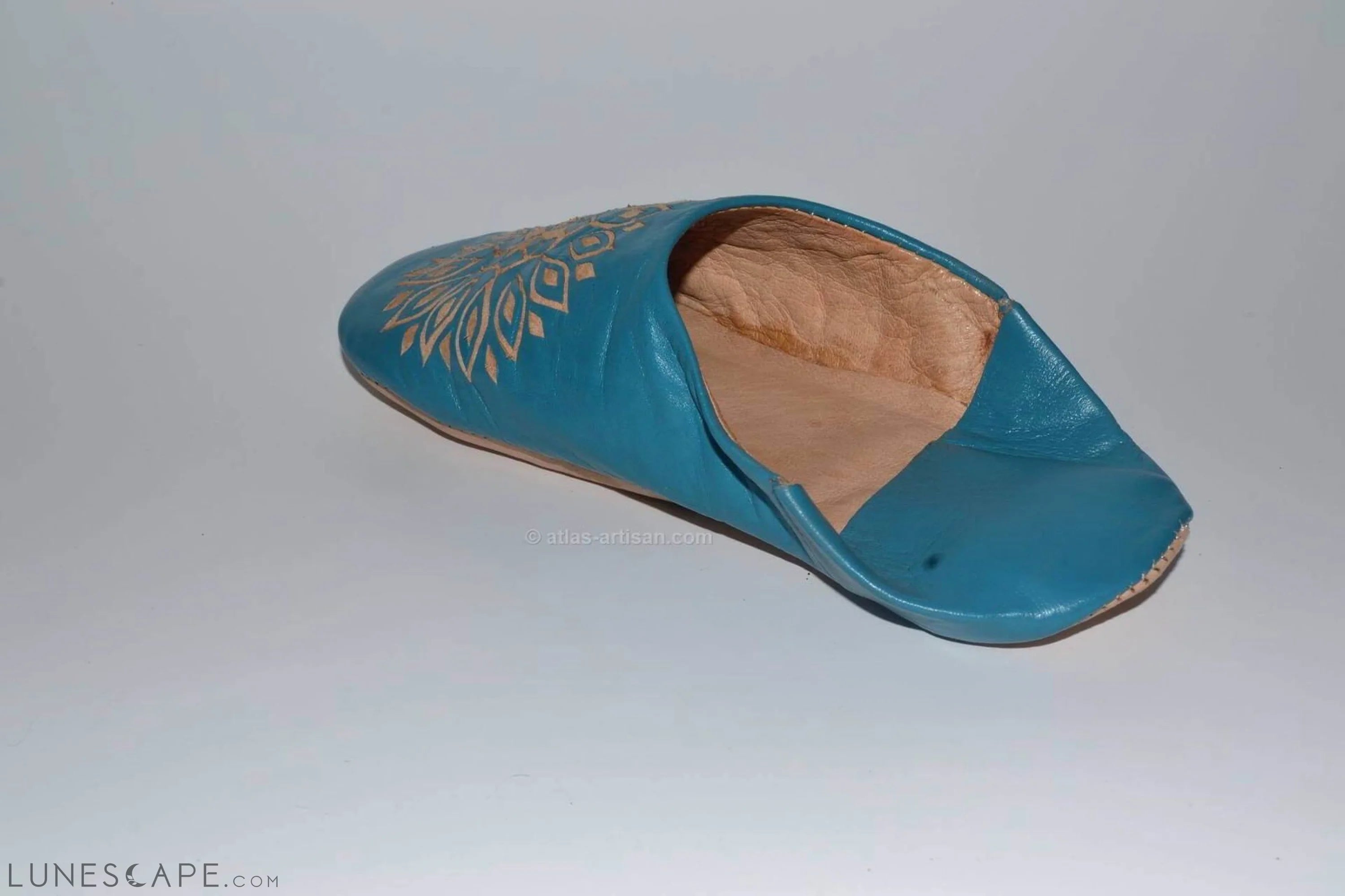 Babouches Smarin  Slip-On Mule Sandal Slipper Handmade Morocco Leather LUNESCAPE