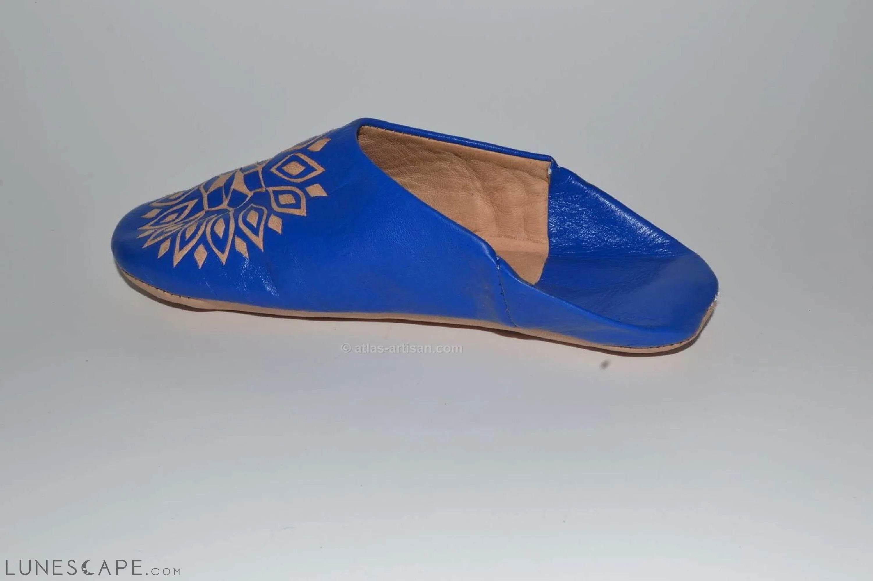 Babouches Smarin  Slip-On Mule Sandal Slipper Handmade Morocco Leather LUNESCAPE