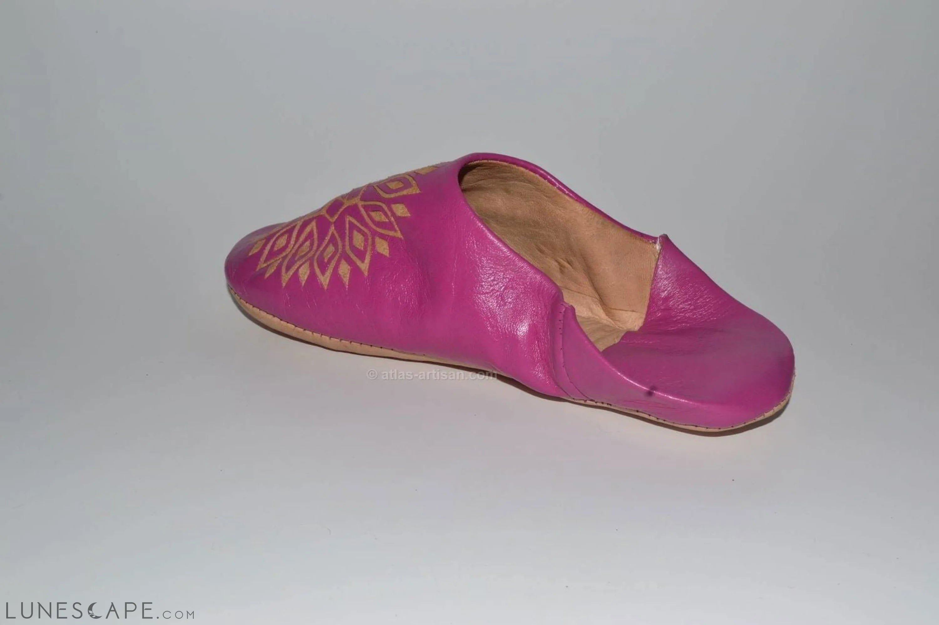 Babouches Smarin  Slip-On Mule Sandal Slipper Handmade Morocco Leather LUNESCAPE