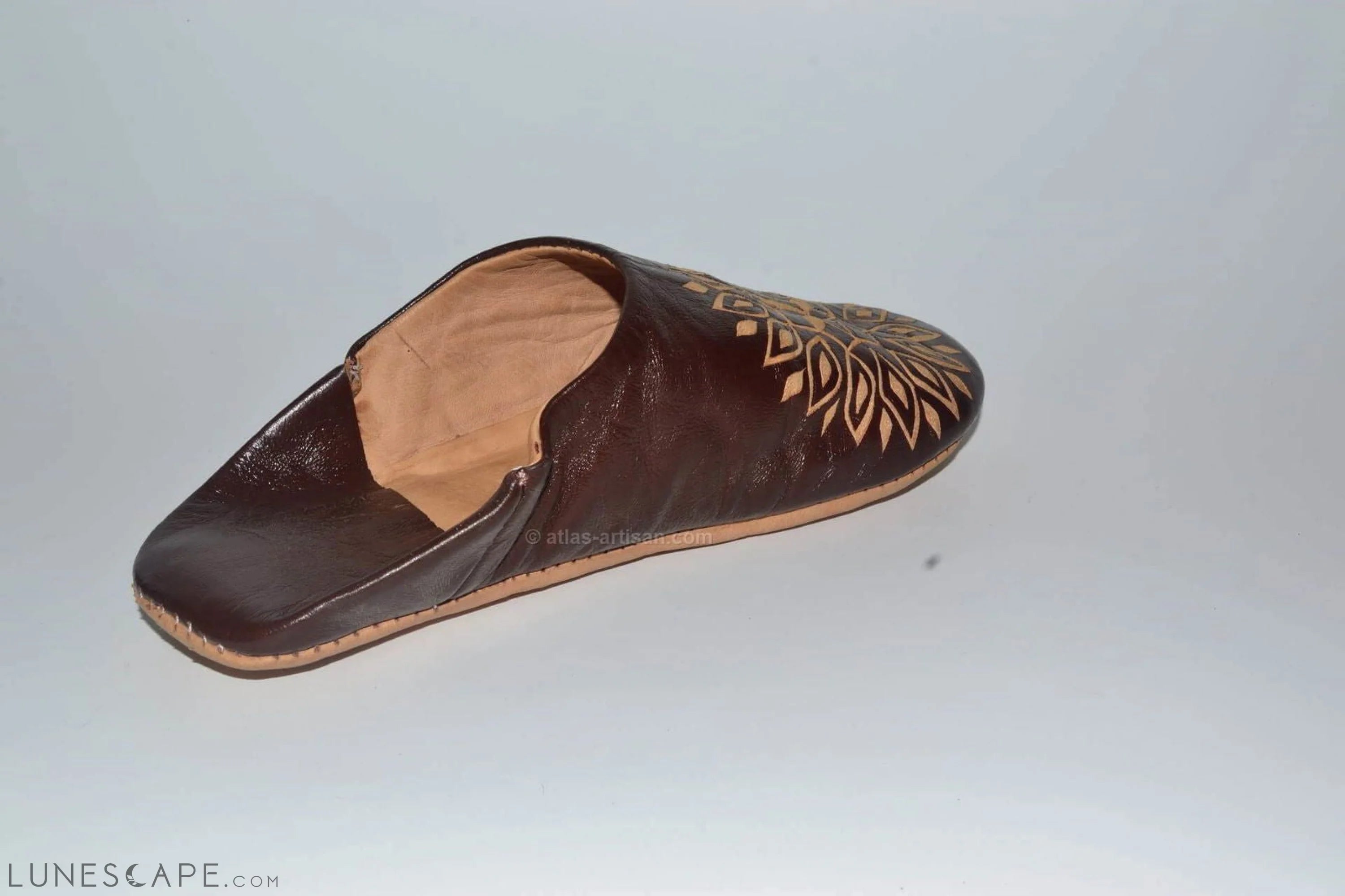 Babouches Smarin  Slip-On Mule Sandal Slipper Handmade Morocco Leather LUNESCAPE