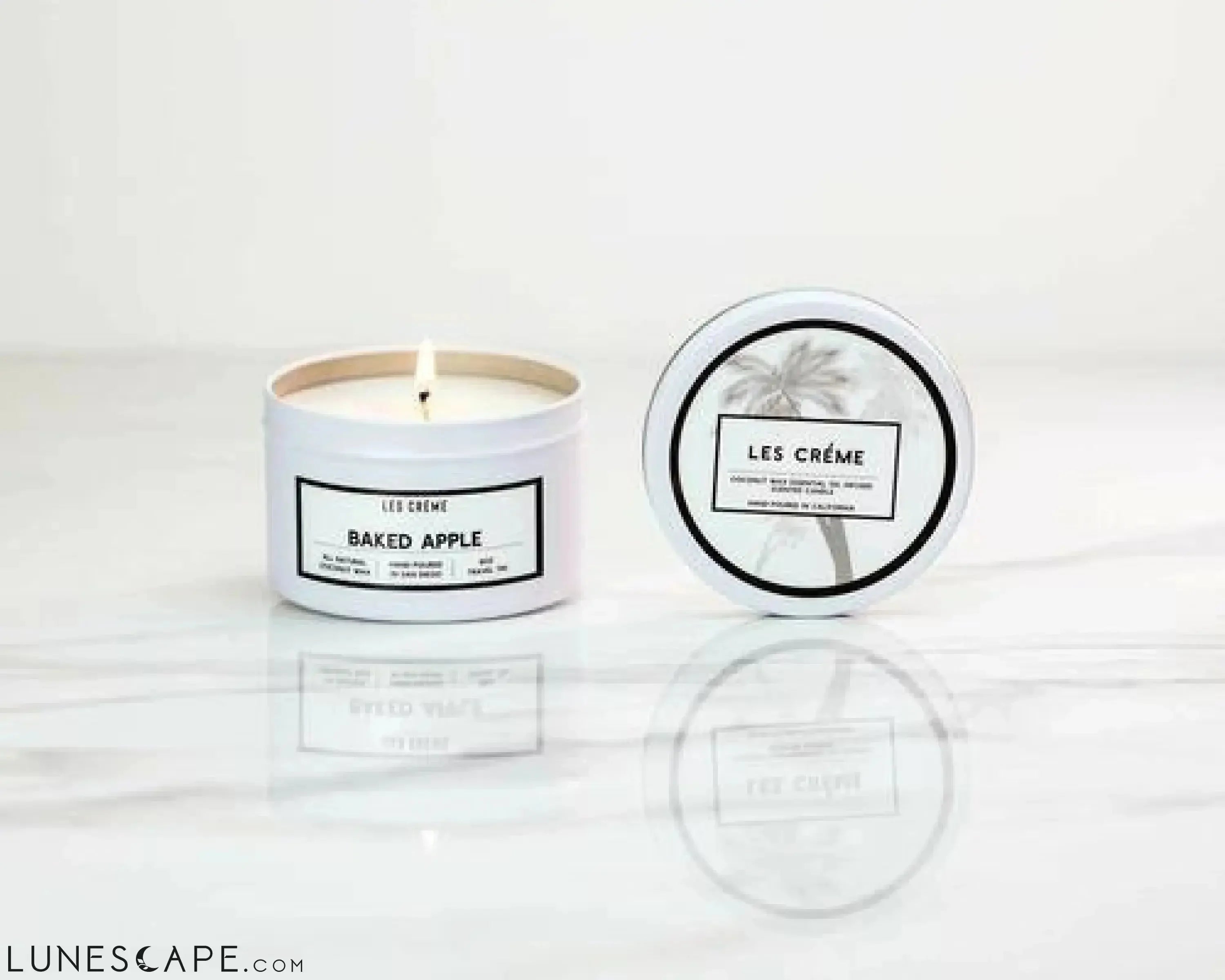 Baked Apple Scent Coconut Wax Candle LUNESCAPE