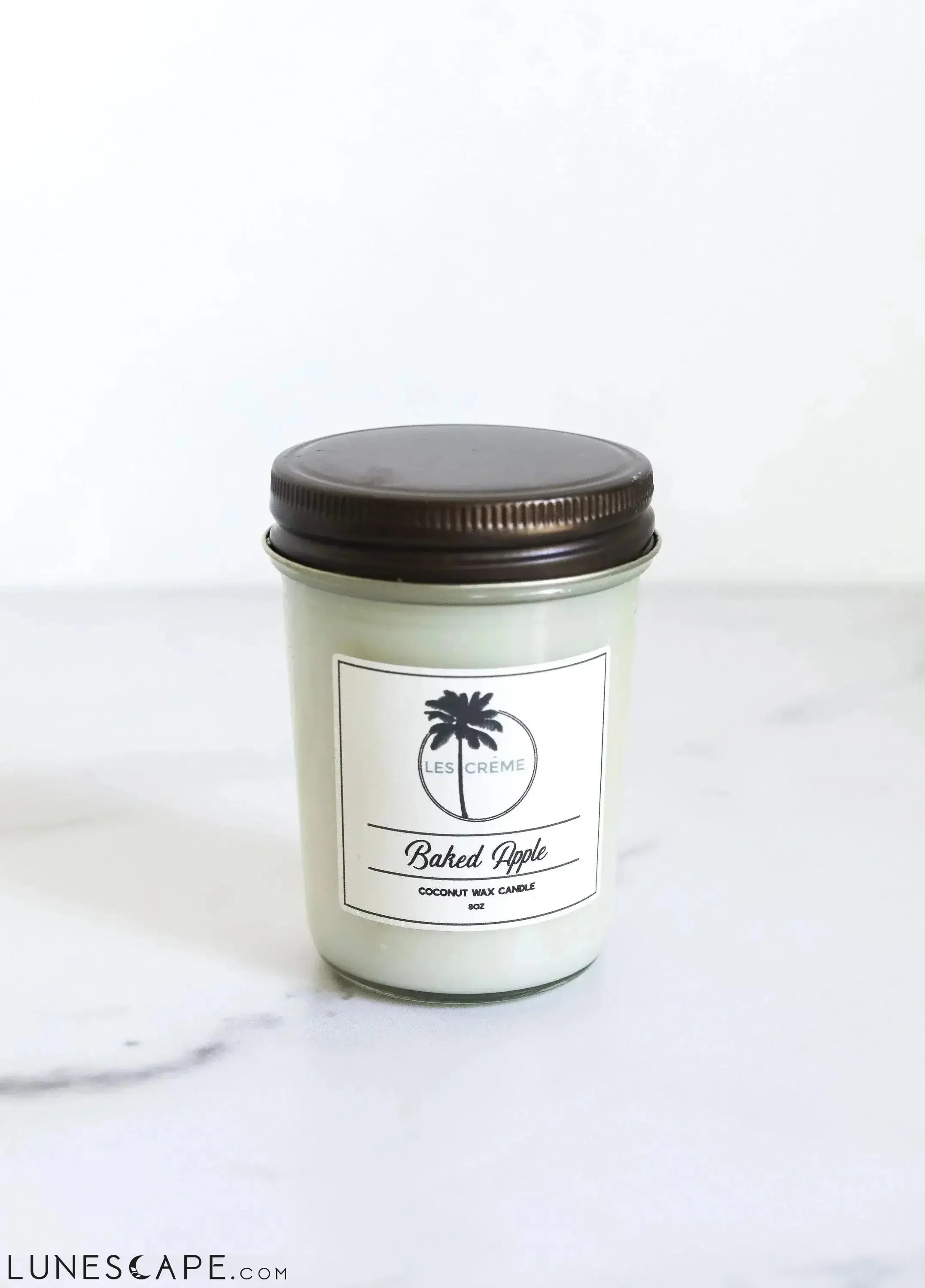 Baked Apple Scent Coconut Wax Candle LUNESCAPE