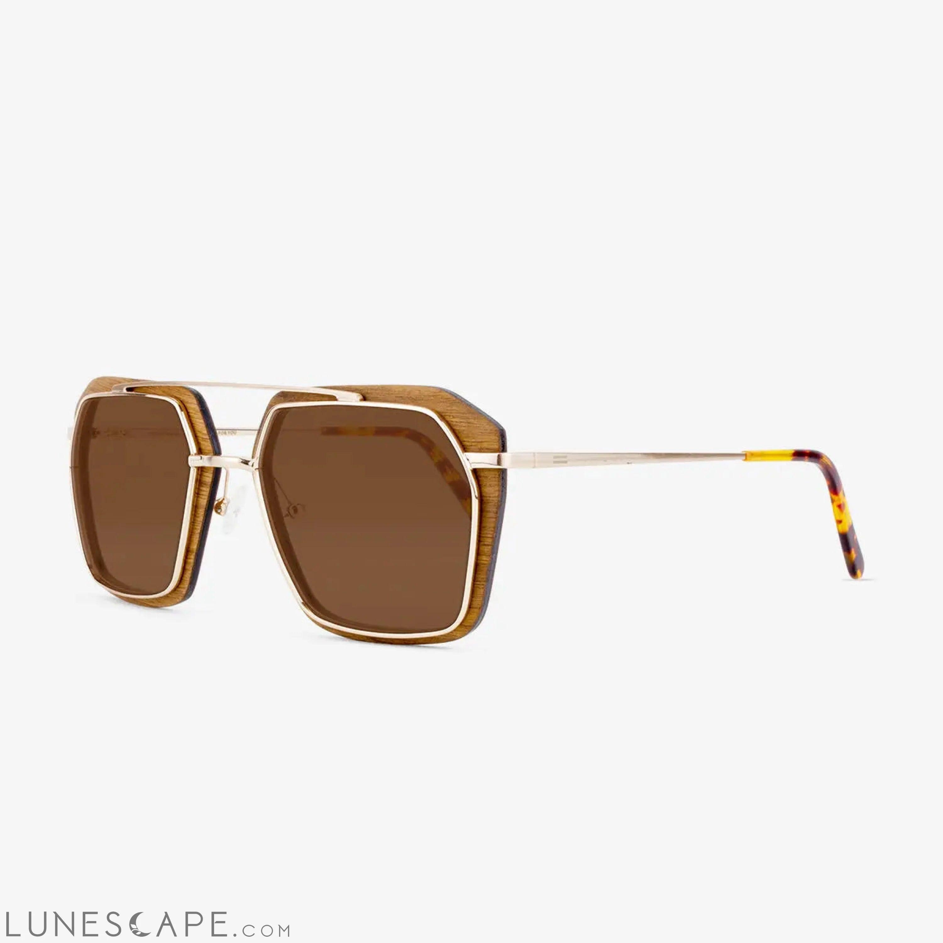 Bal Harbour - Metal & Wood Sunglasses LUNESCAPE