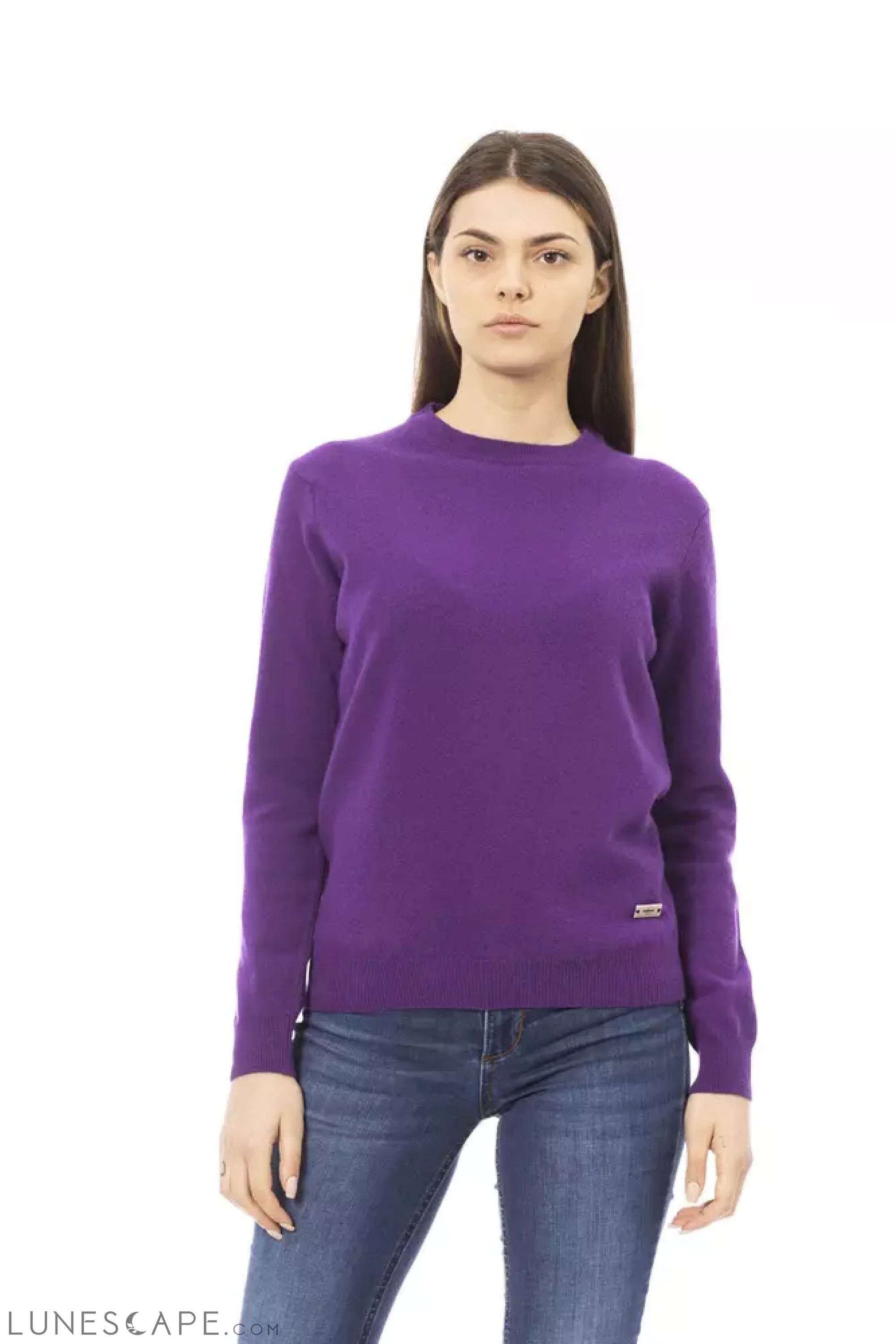 Baldinini Trend Purple Wool Women's Sweater LUNESCAPE
