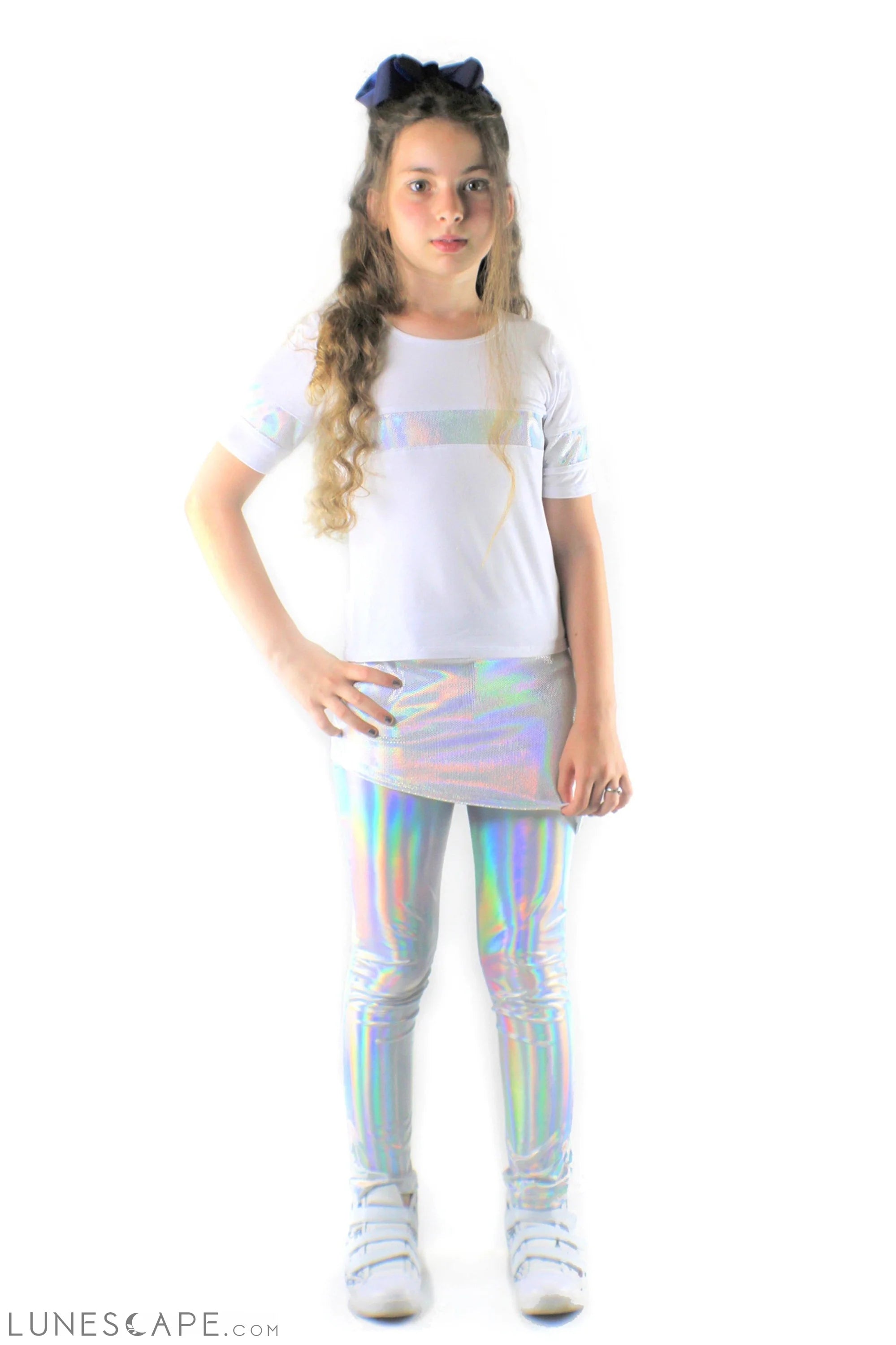 Bamboo Jersey and Holographic Sequin Top LUNESCAPE