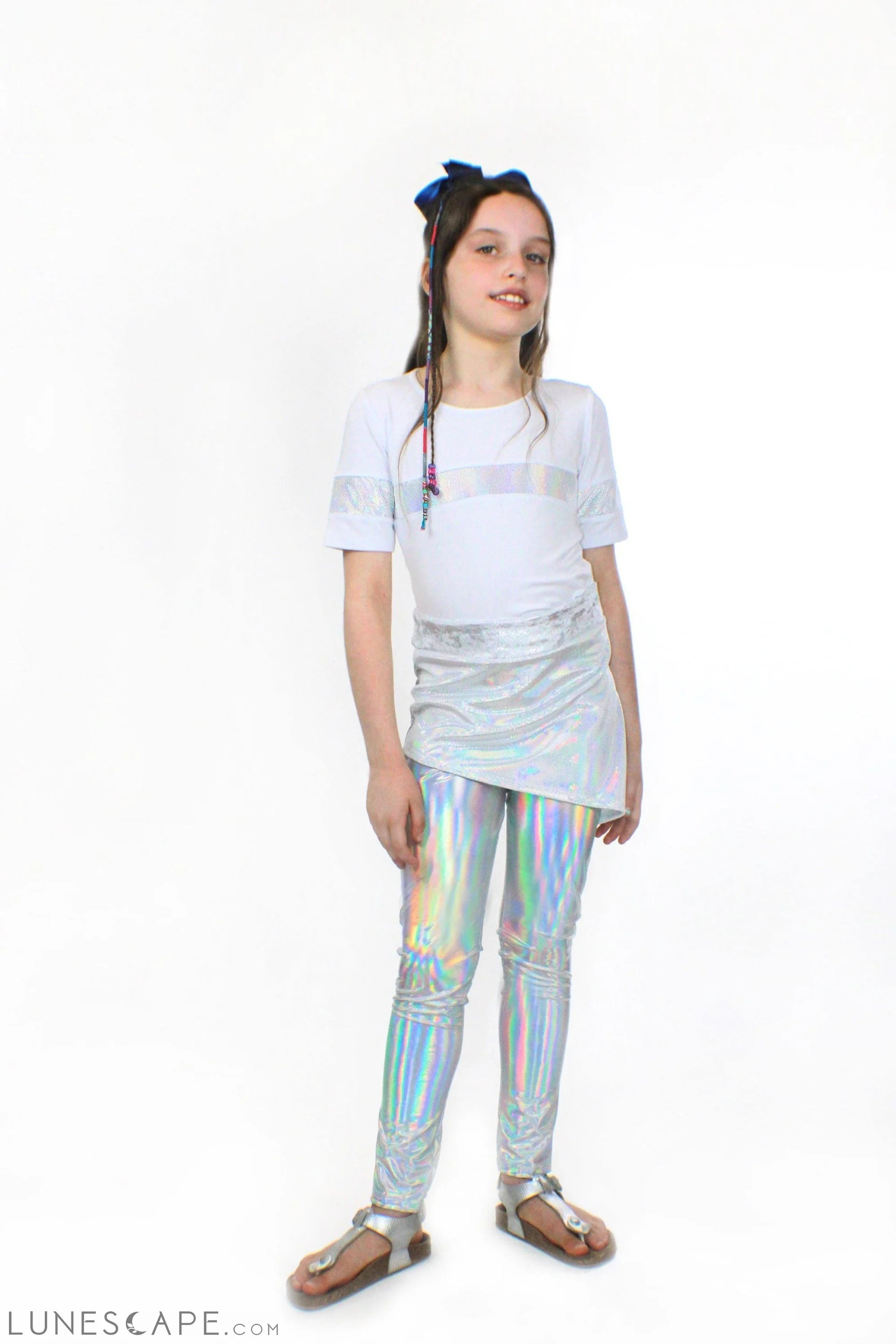 Bamboo Jersey and Holographic Sequin Top LUNESCAPE