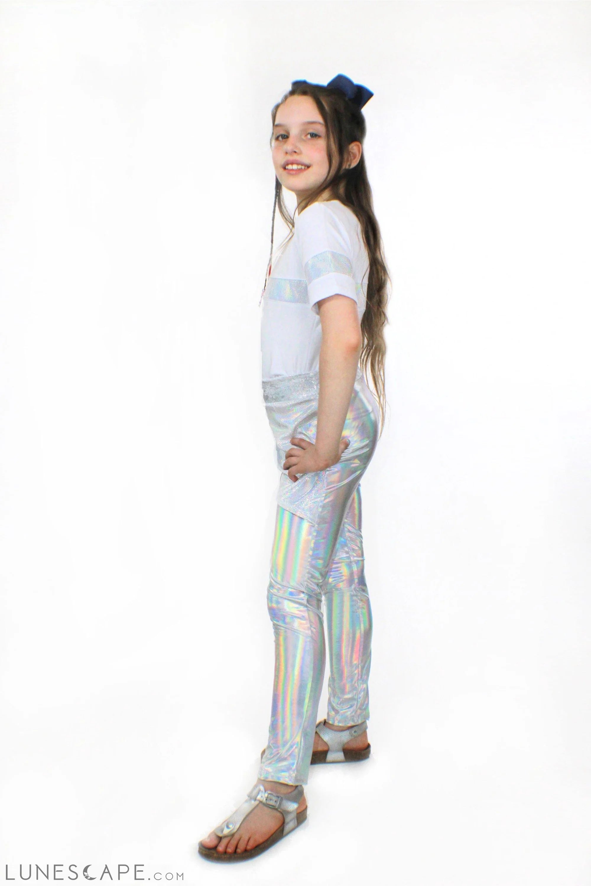 Bamboo Jersey and Holographic Sequin Top LUNESCAPE