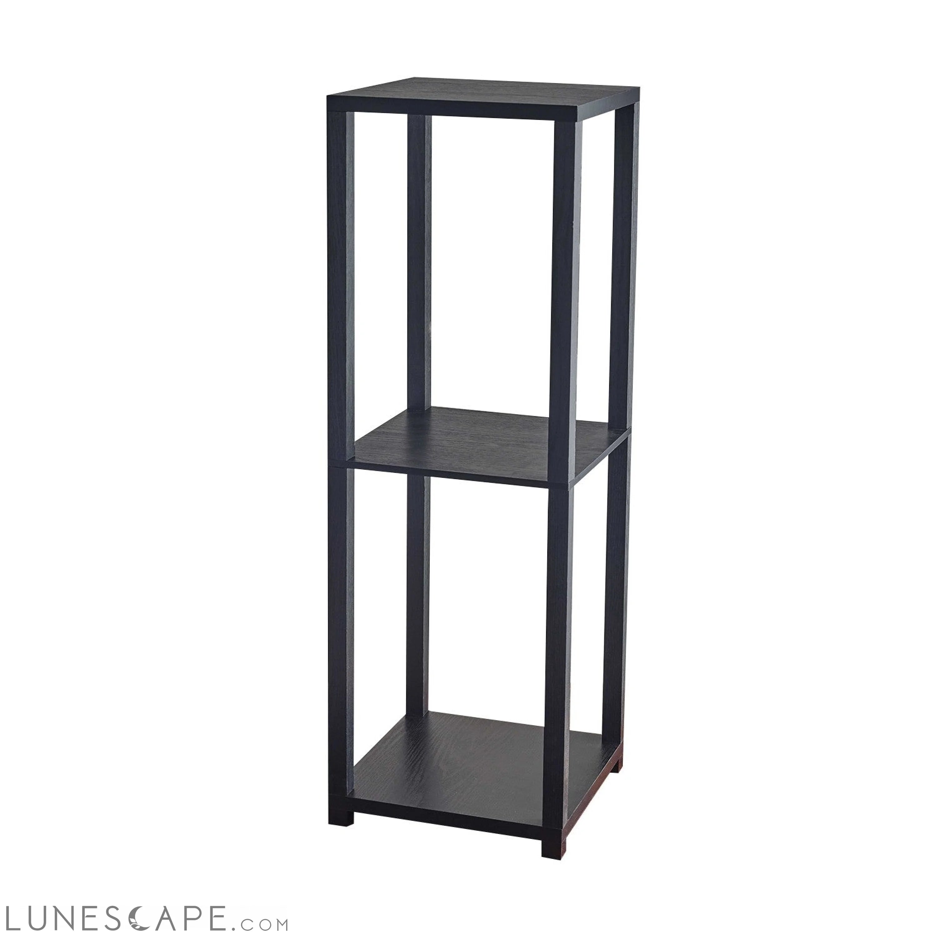 Basic Black Book Case End Table - 35: High LUNESCAPE
