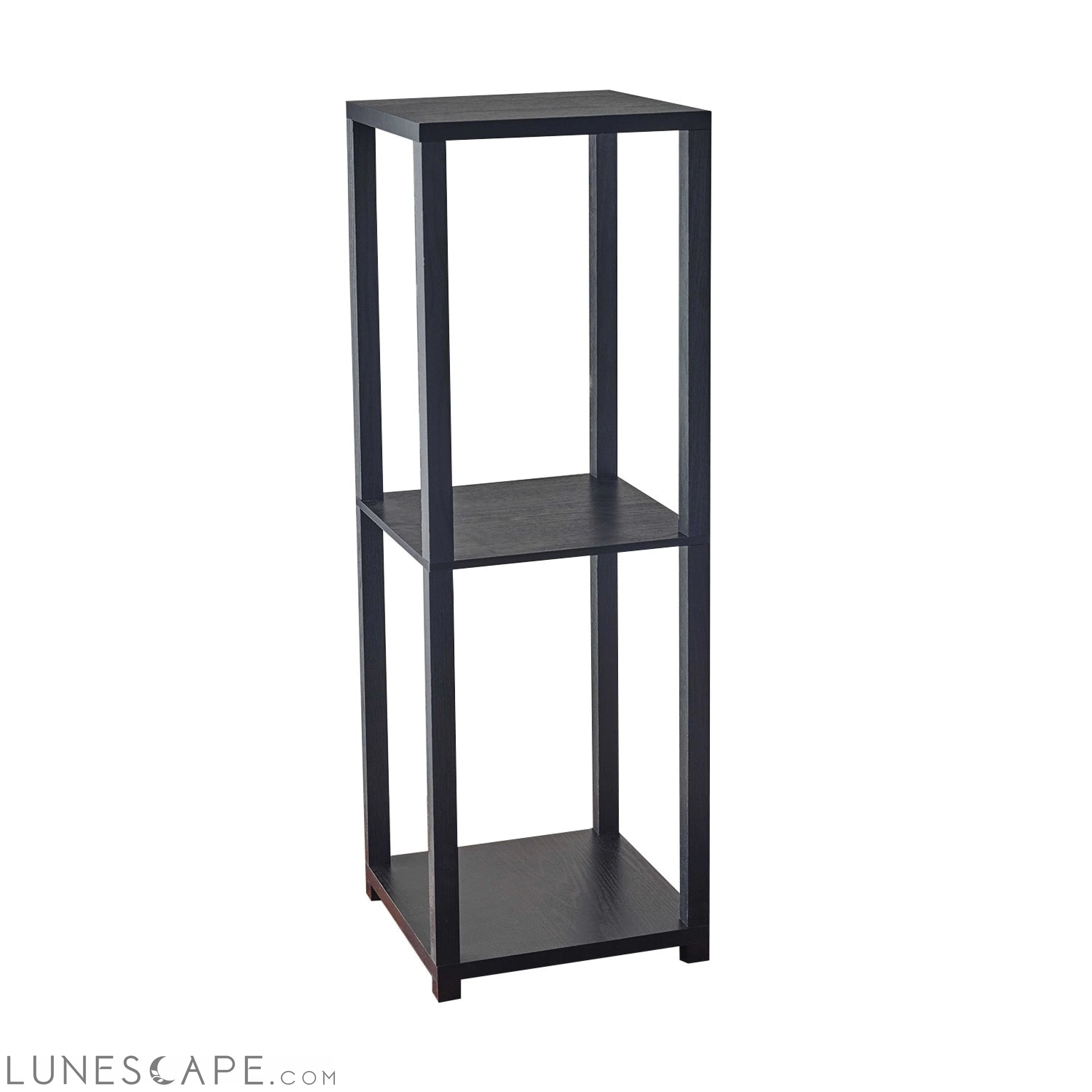 Basic Black Book Case End Table - 35: High LUNESCAPE