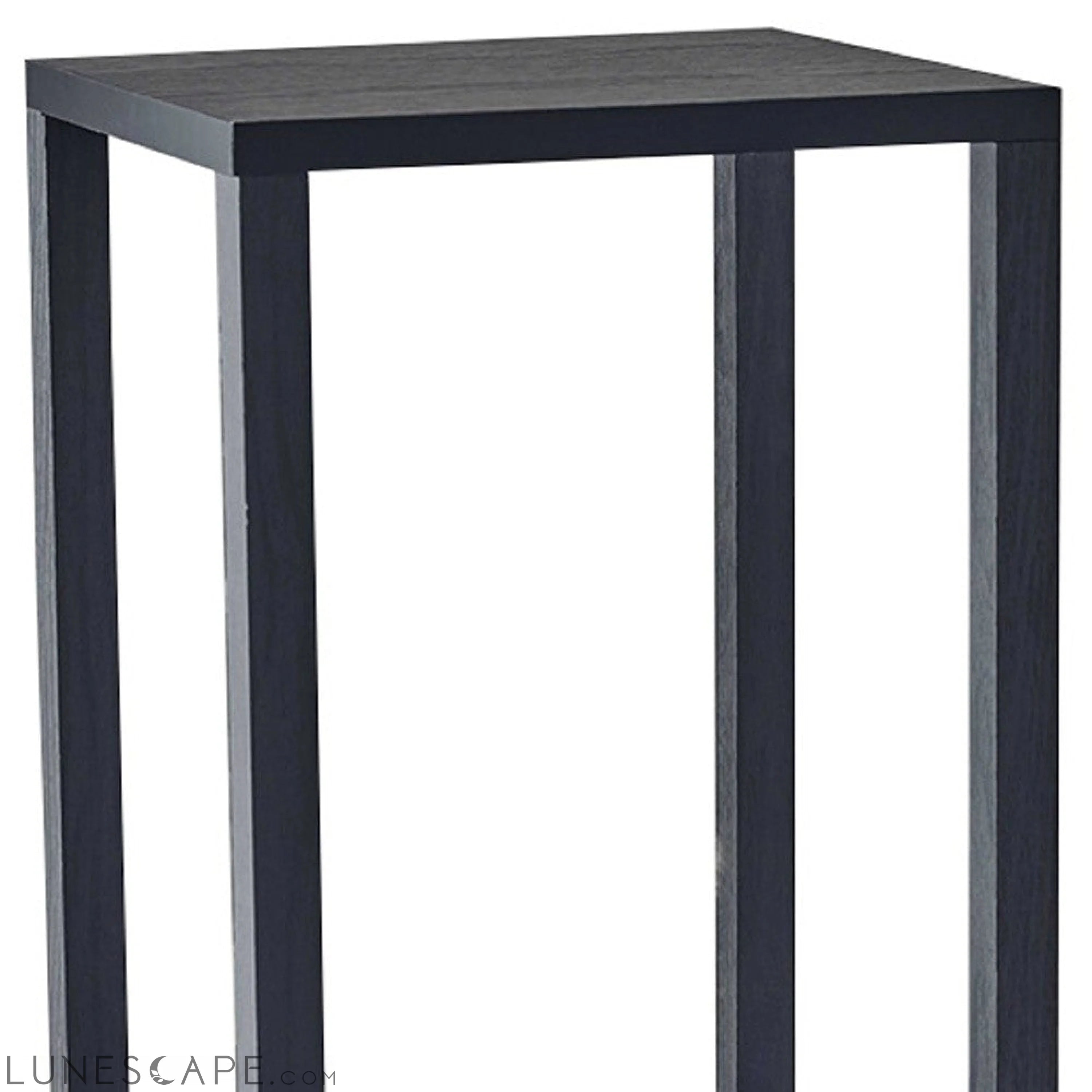Basic Black Book Case End Table - 35: High LUNESCAPE