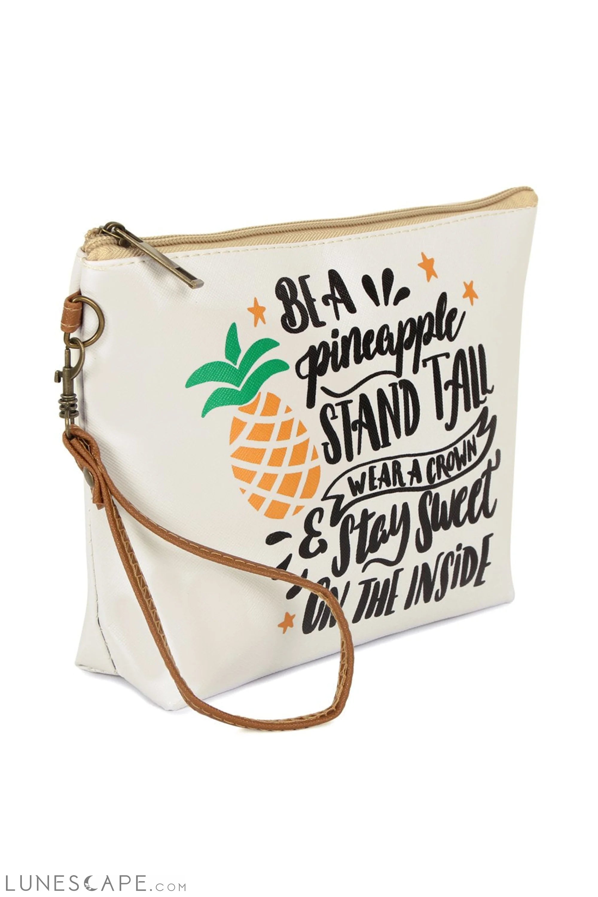 "Be a Pineapple Stand Tall" Cosmetic Bag LUNESCAPE