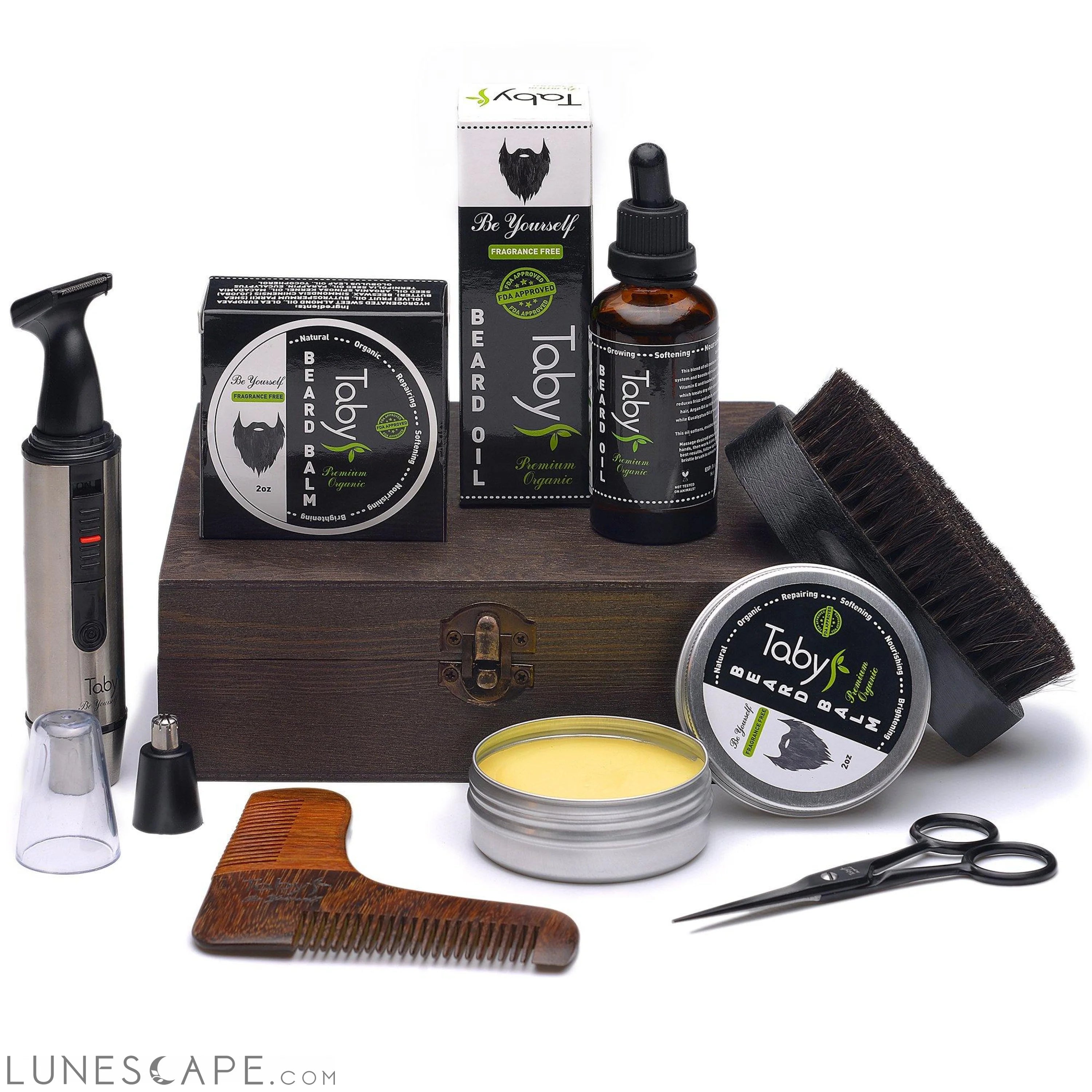 Beard Grooming and Trimming Set for Men LUNESCAPE