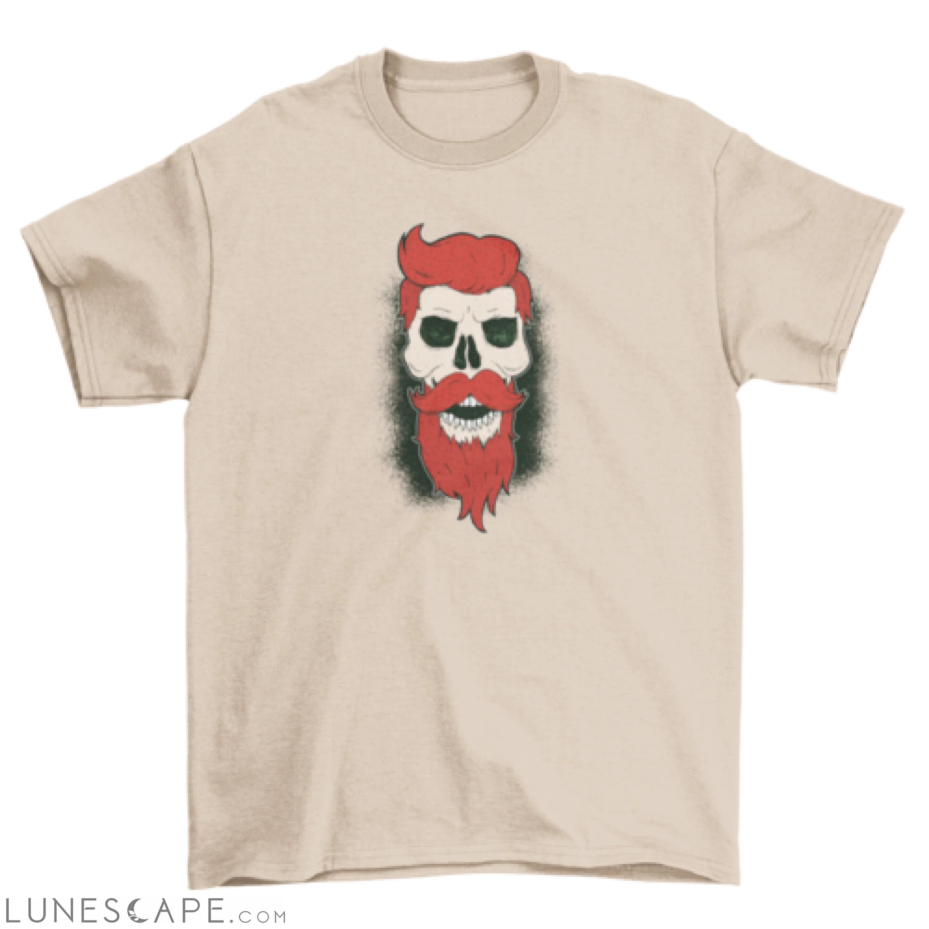 Bearded Skull Graphic T-shirt LUNESCAPE