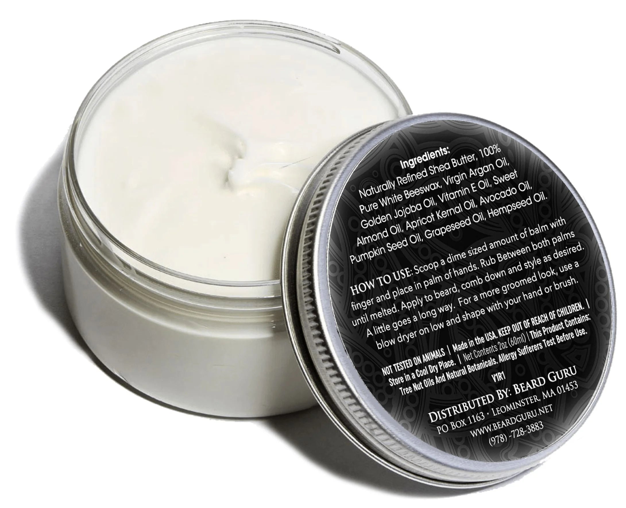 BeardGuru Premium Beard Balm: Unscented LUNESCAPE