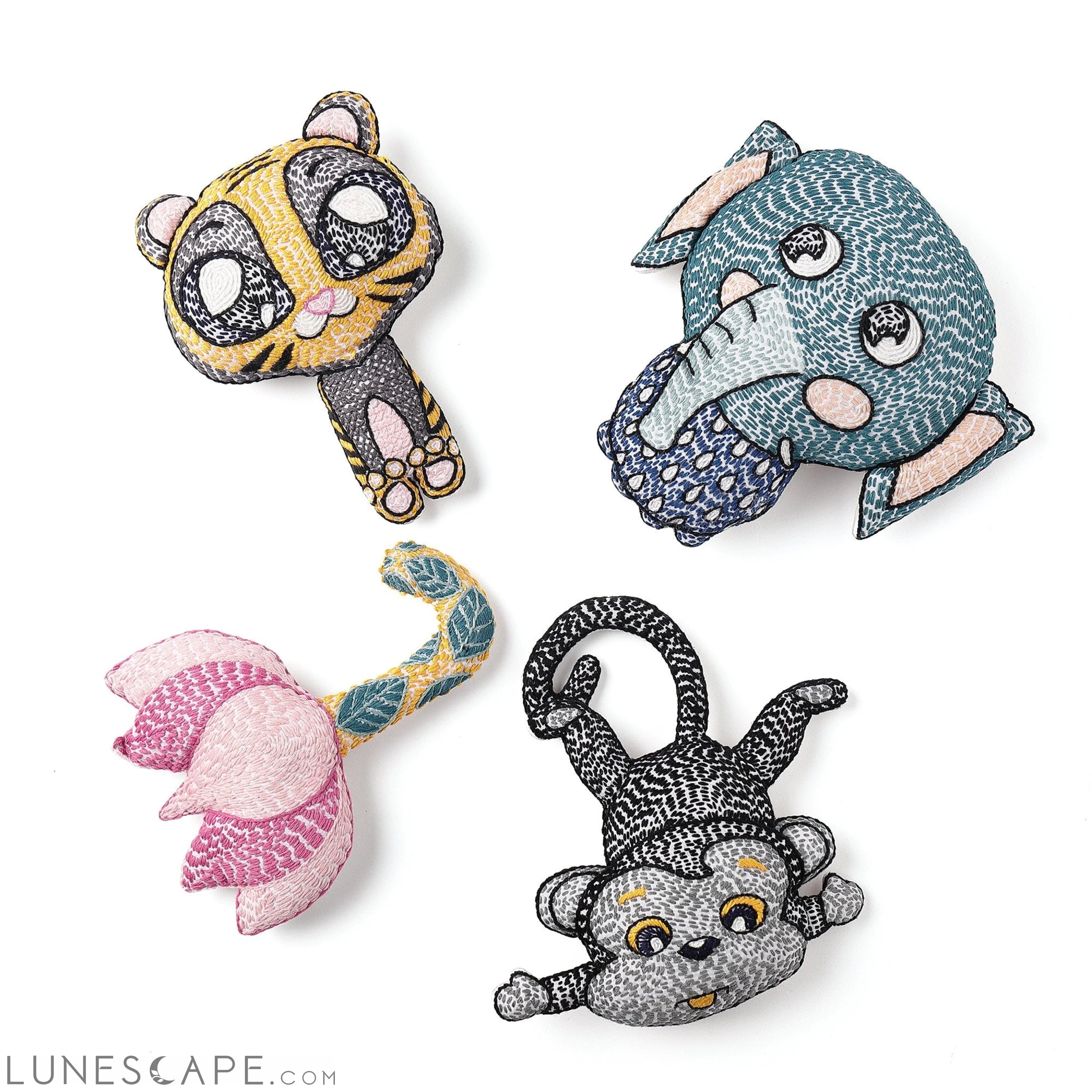 Bedtime Buddy Collection - 4 Toy Rattles LUNESCAPE