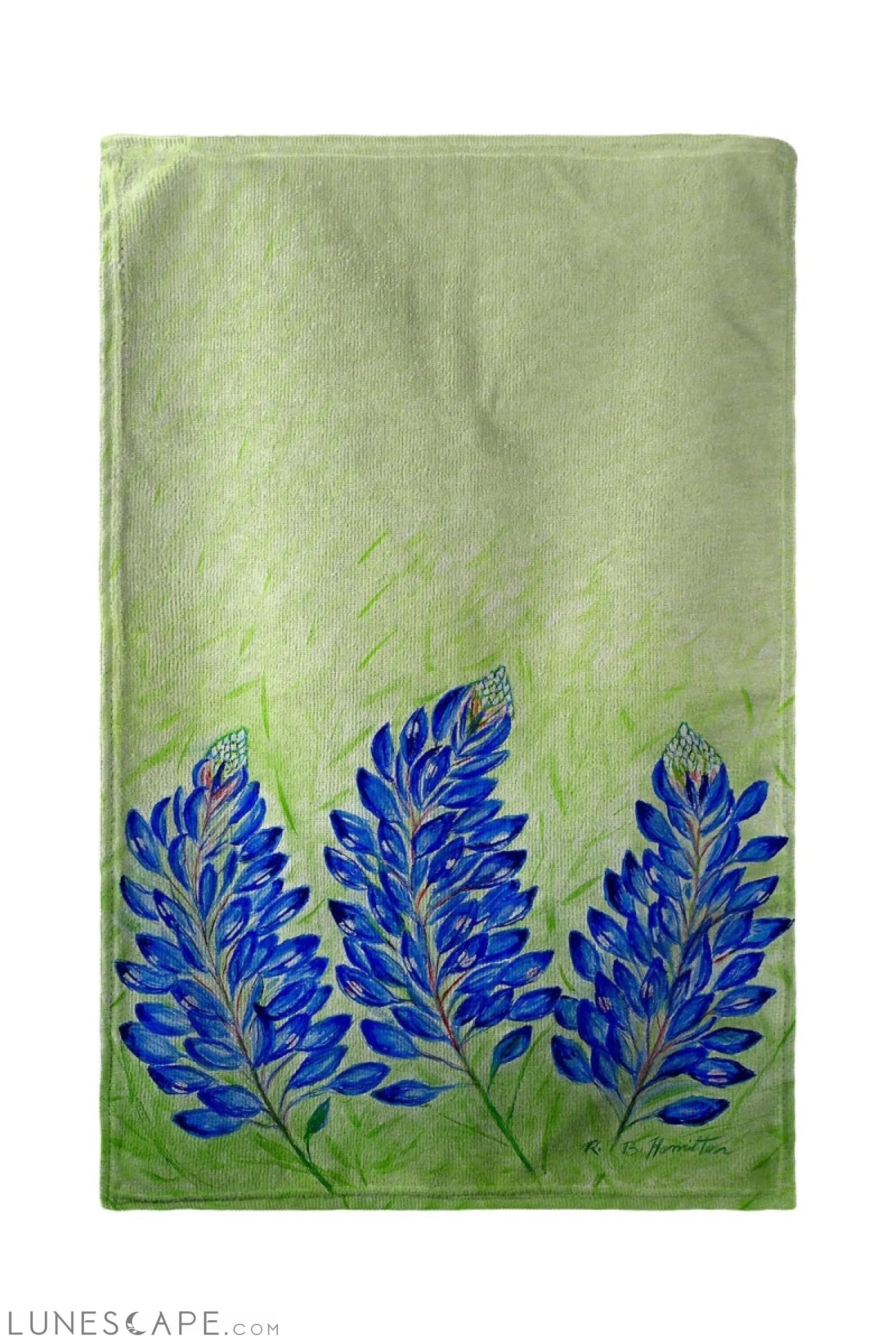 Betsy Drake 30 x 50 in. Blue Bonnets Beach Towel LUNESCAPE