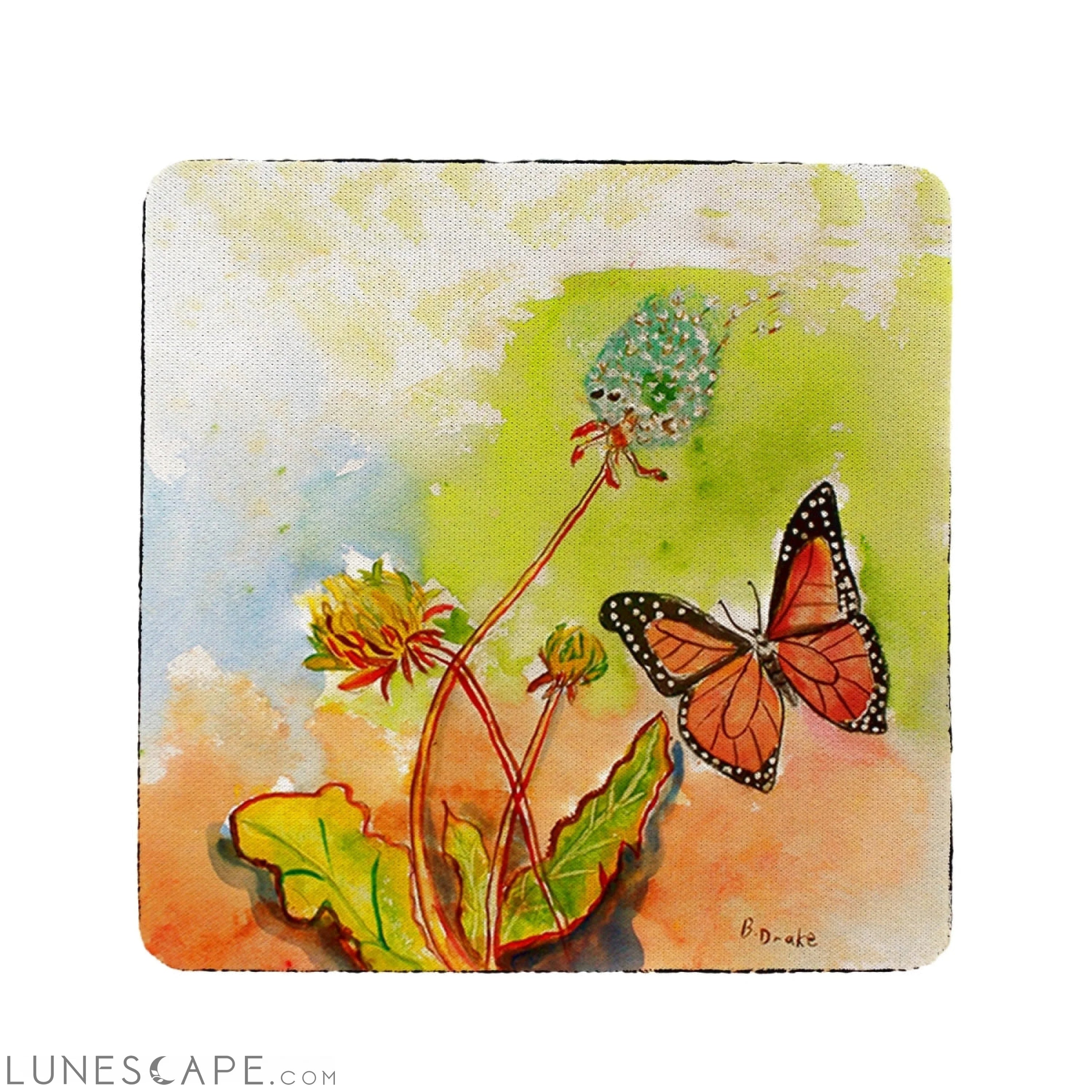 Betsy Drake Butterfly Coaster - Set of 4 LUNESCAPE