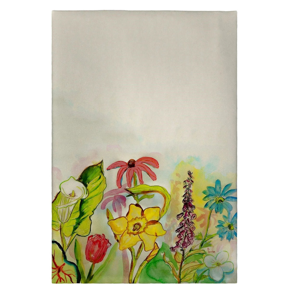 Betsy Drake GT060 Garden Guest Towel - 20 x 20 in. LUNESCAPE