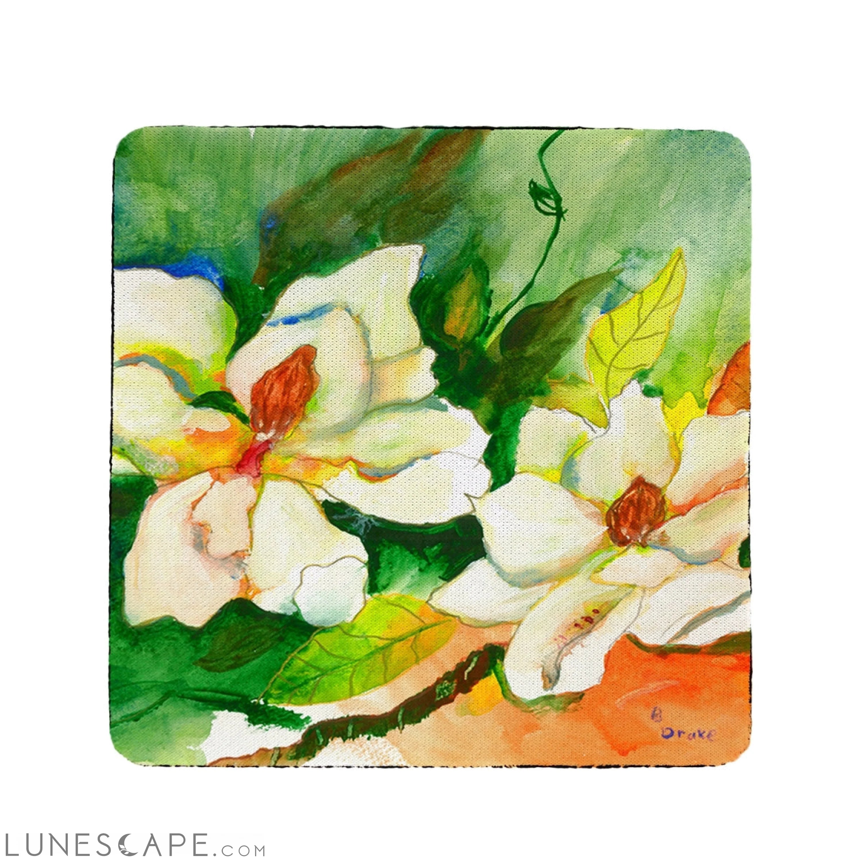Betsy Drake Magnolias Coaster - Set of 4 LUNESCAPE