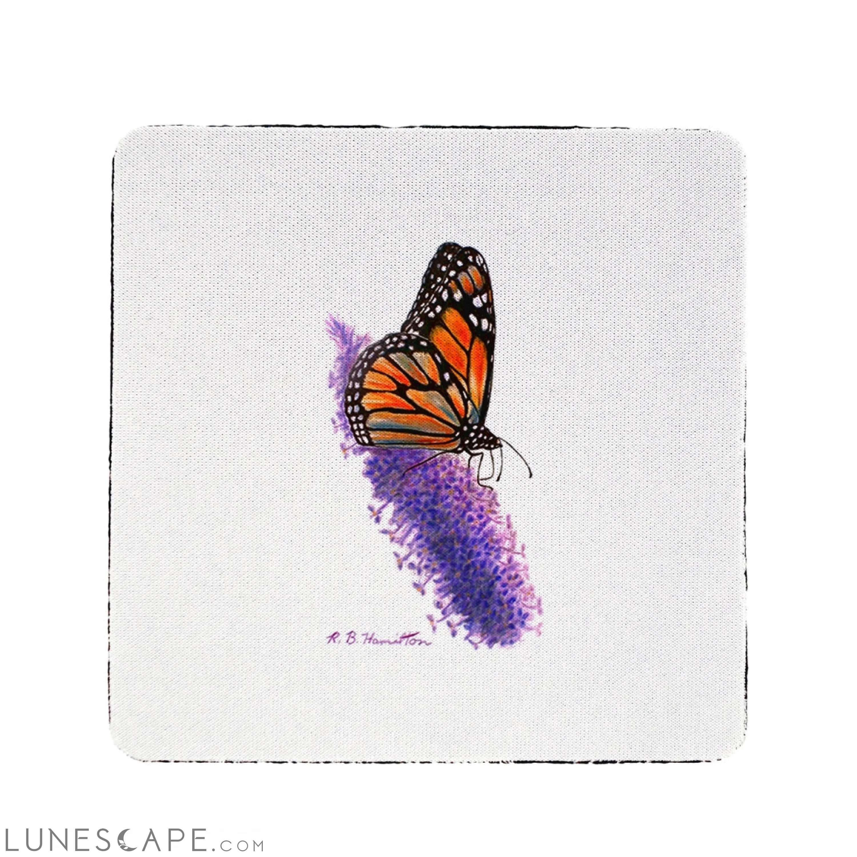 Betsy Drake Monarch Coaster - Set of 4 LUNESCAPE