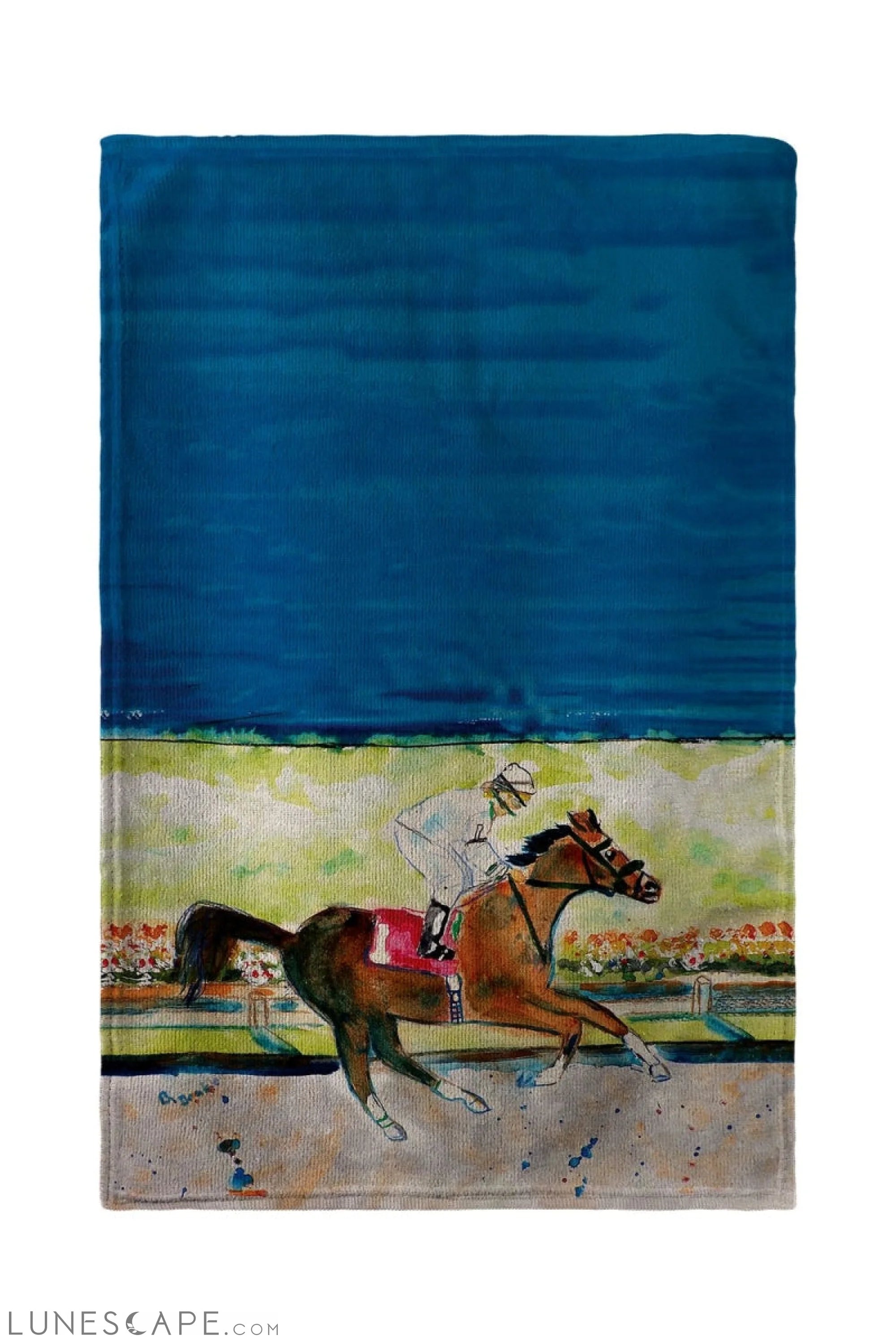 Betsy Drake Racing Horse Beach Towel - 30 x 50 in. LUNESCAPE