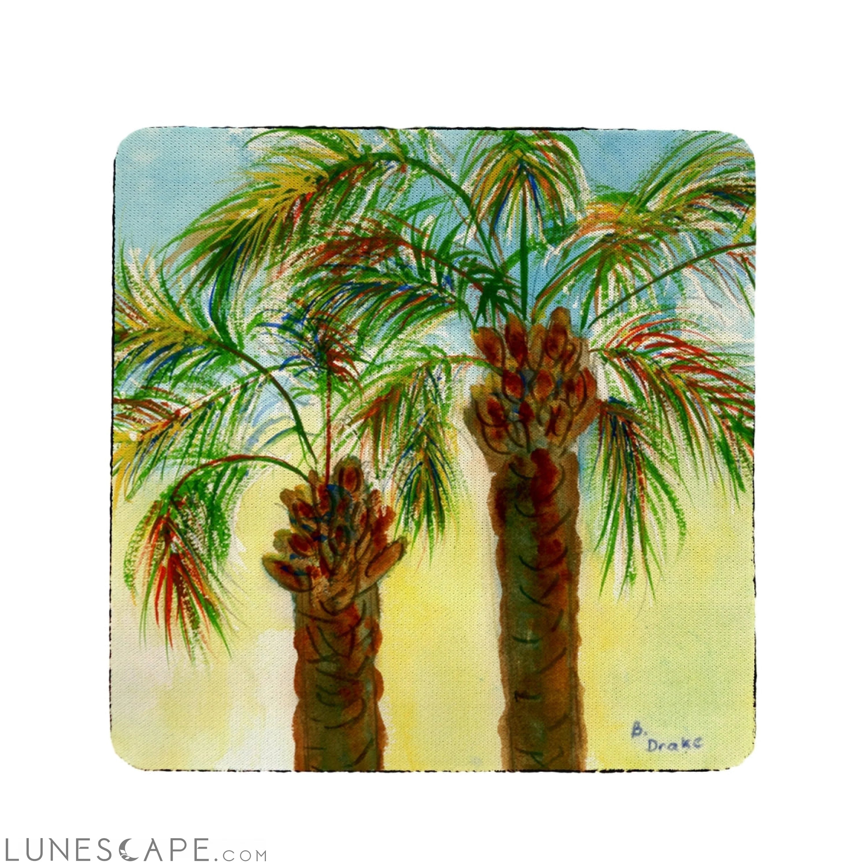 Betsy Drake Shrimp Coaster - Set of 4 LUNESCAPE