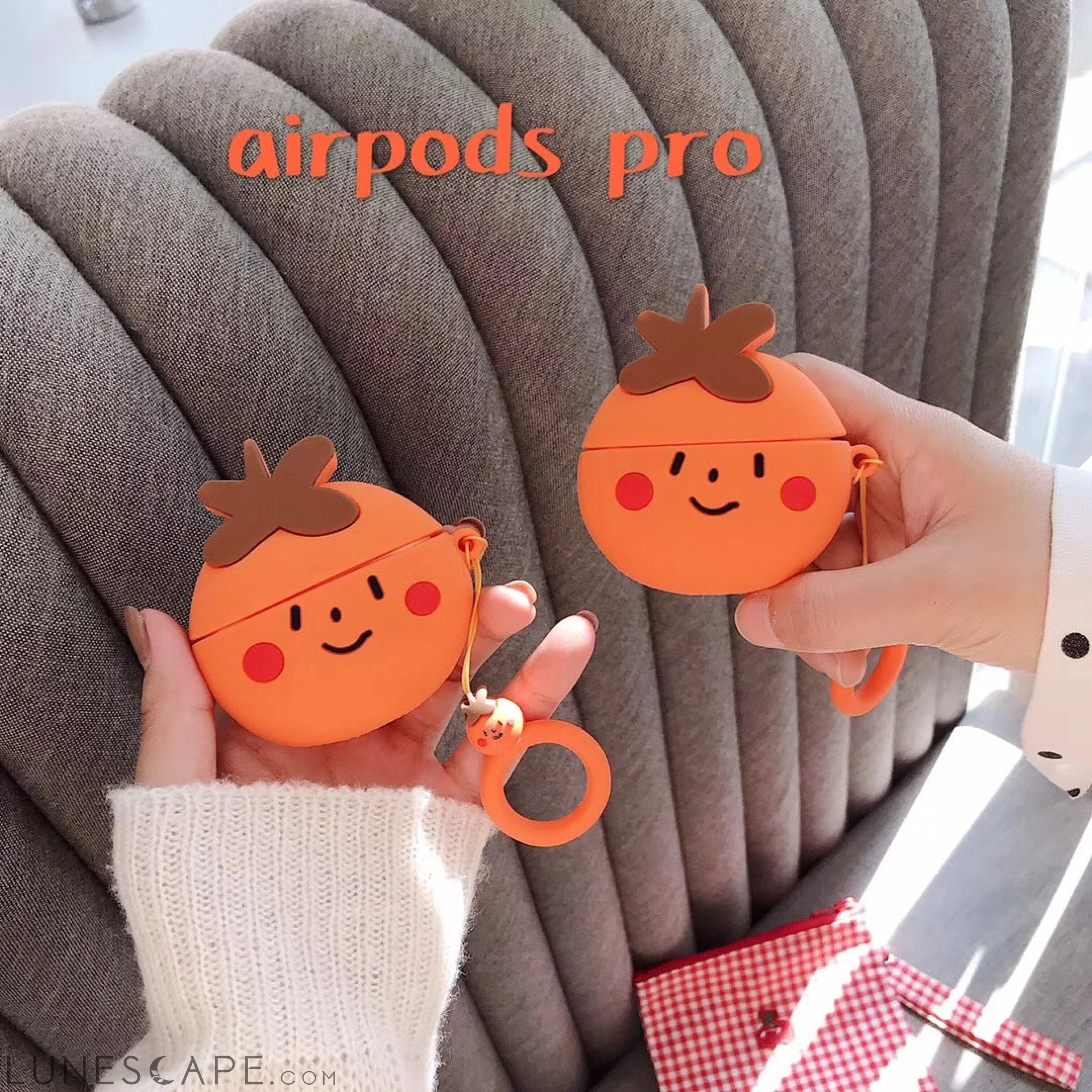 Big Ol' Orange AirPods Case LUNESCAPE