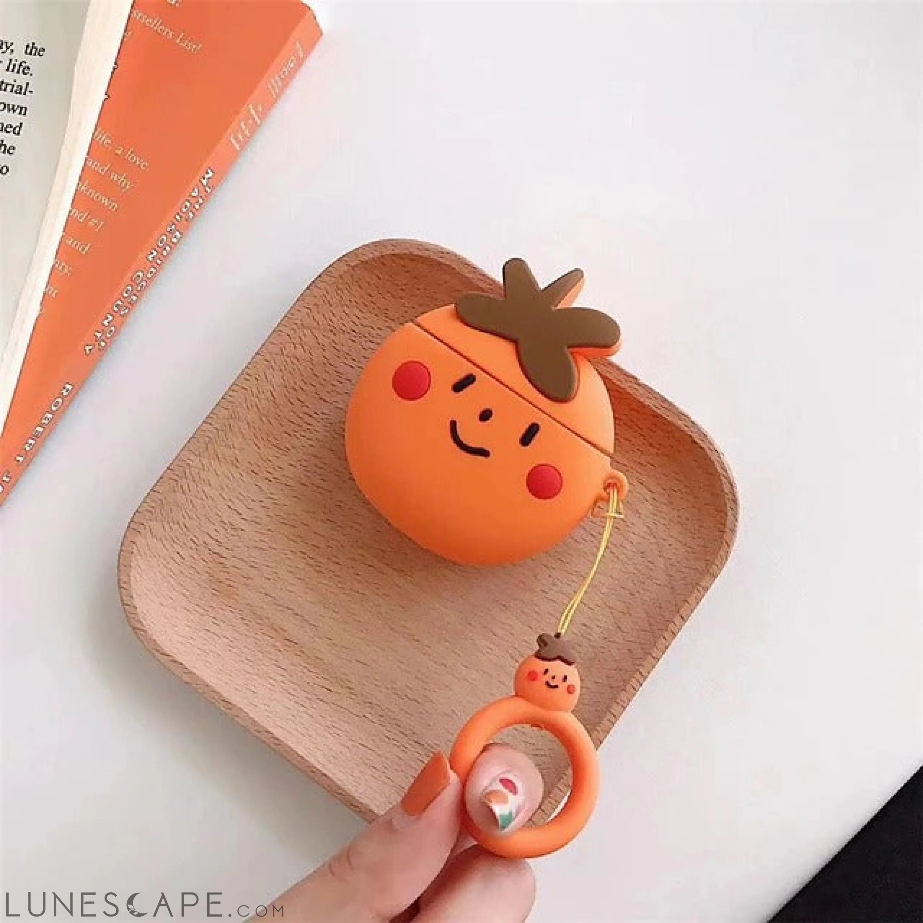 Big Ol' Orange AirPods Case LUNESCAPE