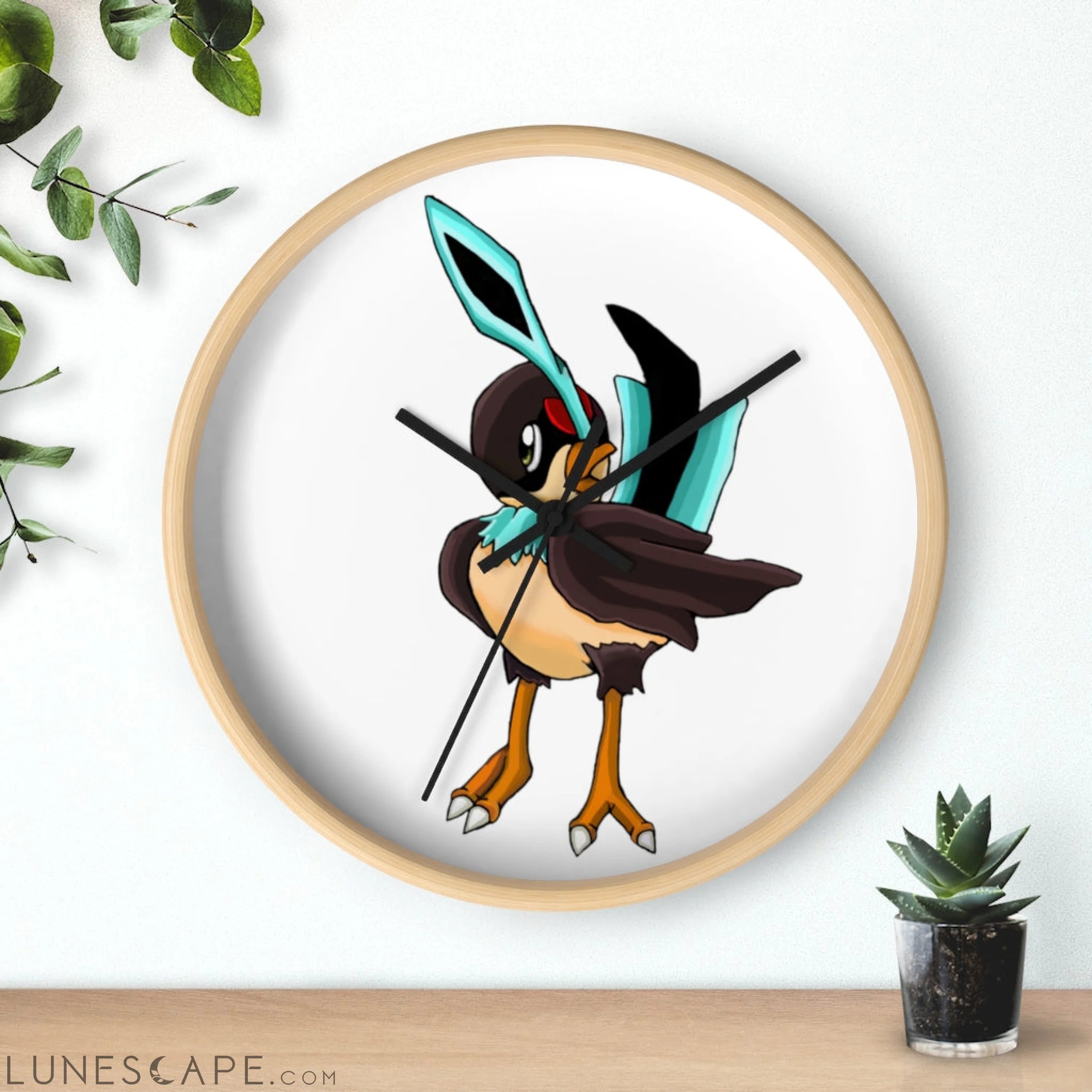 Birdi Wall clock LUNESCAPE