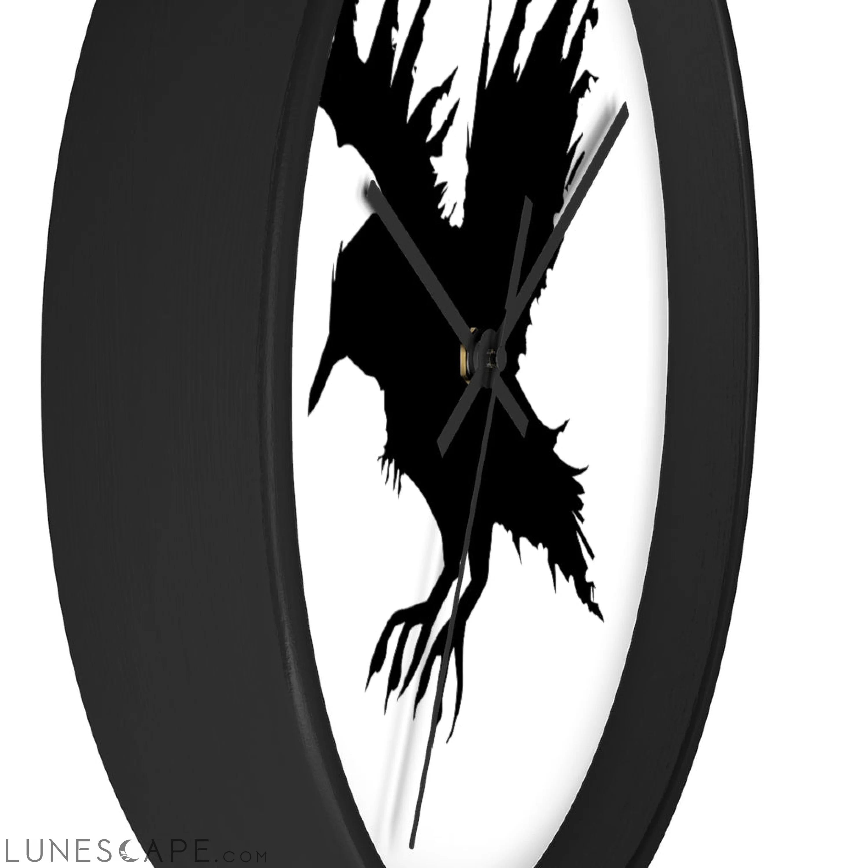 Black Crow Wall clock LUNESCAPE