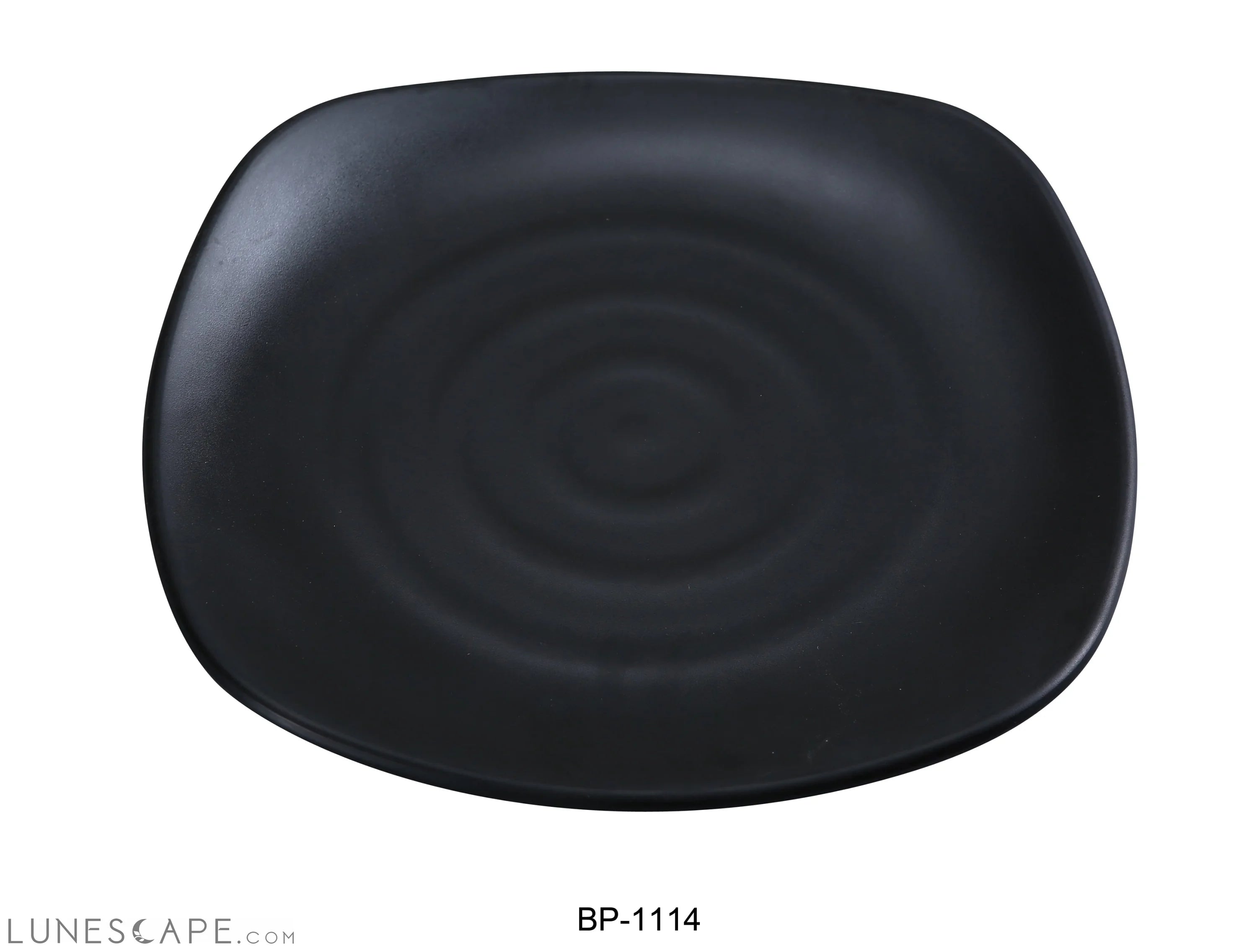 Black Pearl-1 New Square Dinner Plate LUNESCAPE