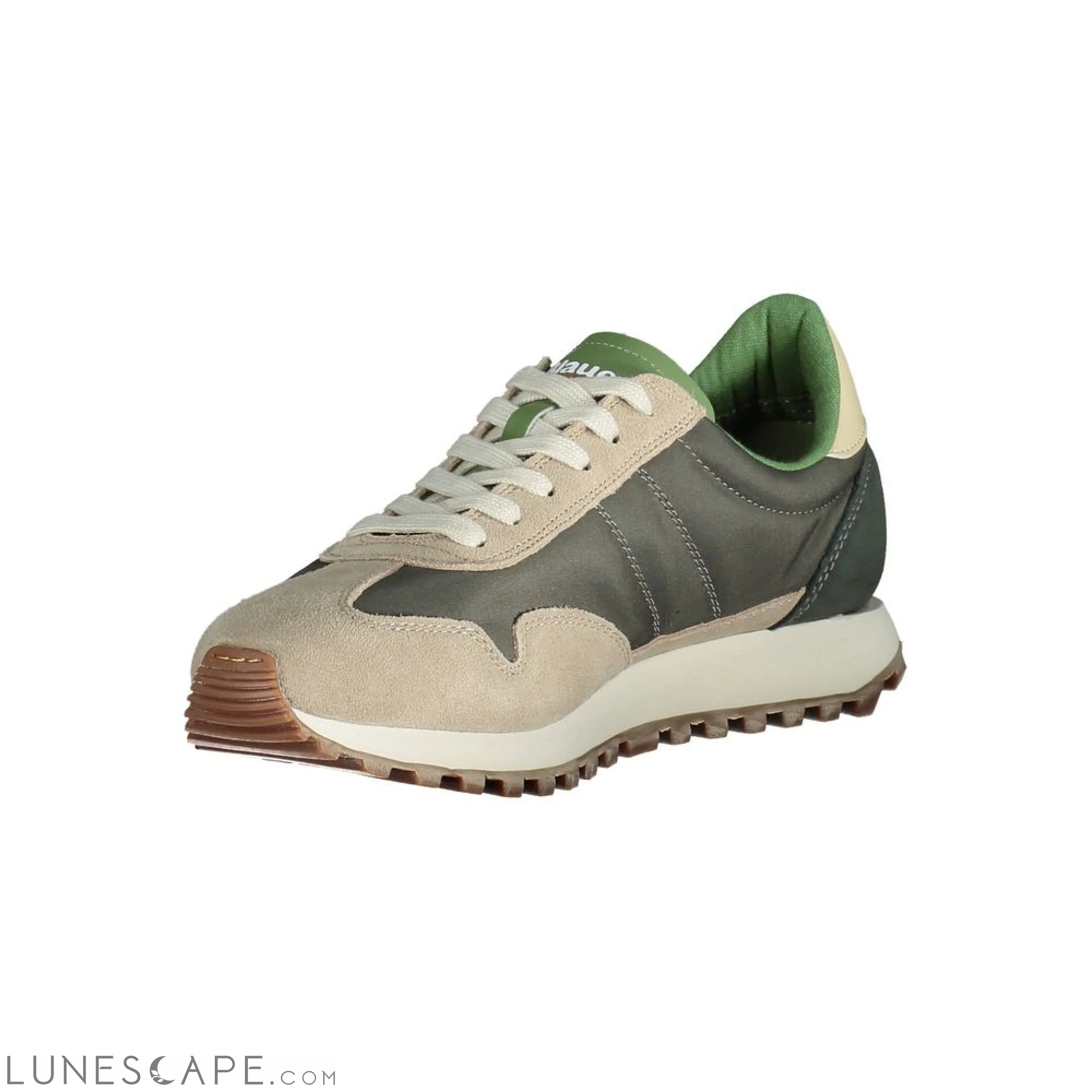 Blauer Beige Polyester Men Sneaker LUNESCAPE