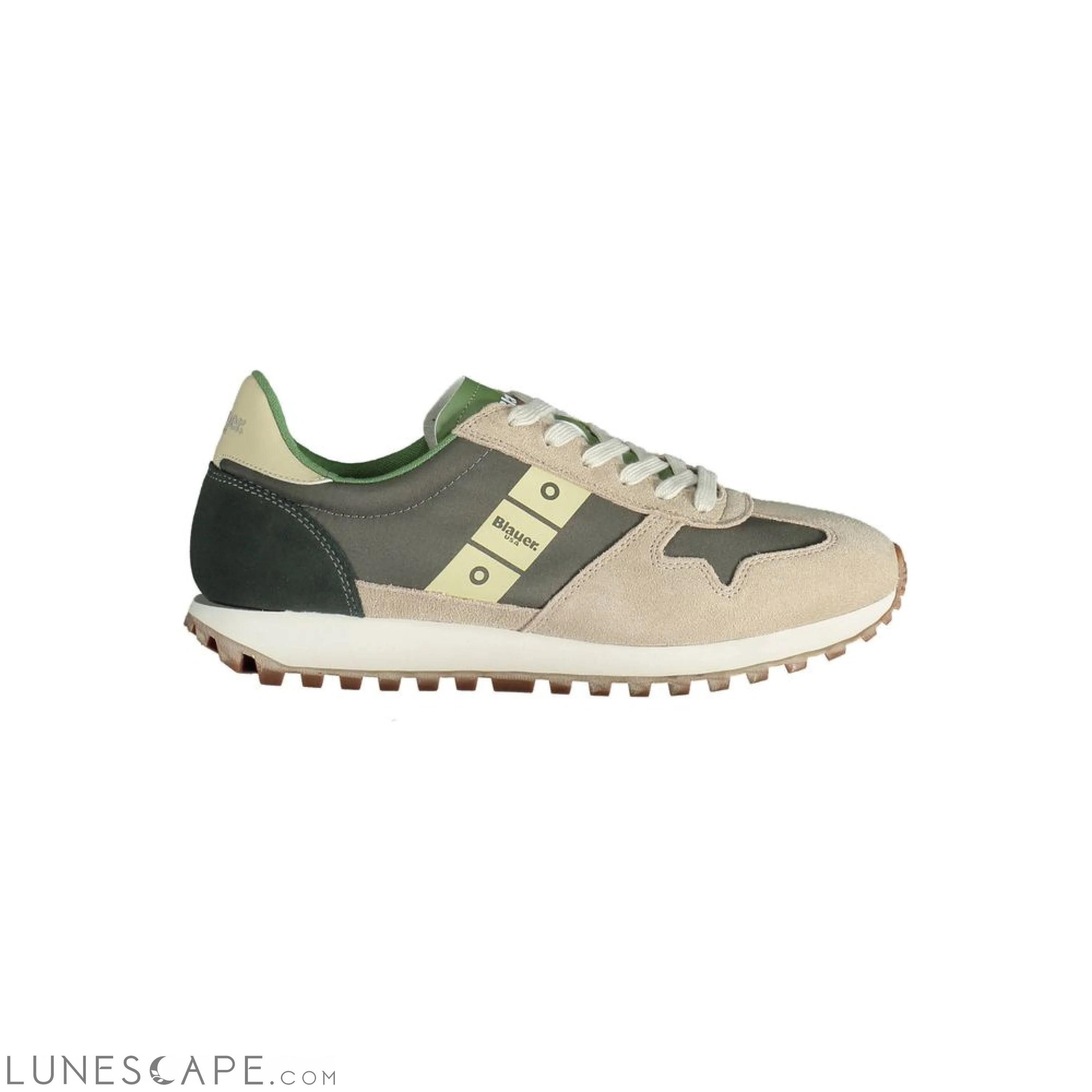 Blauer Beige Polyester Men Sneaker LUNESCAPE