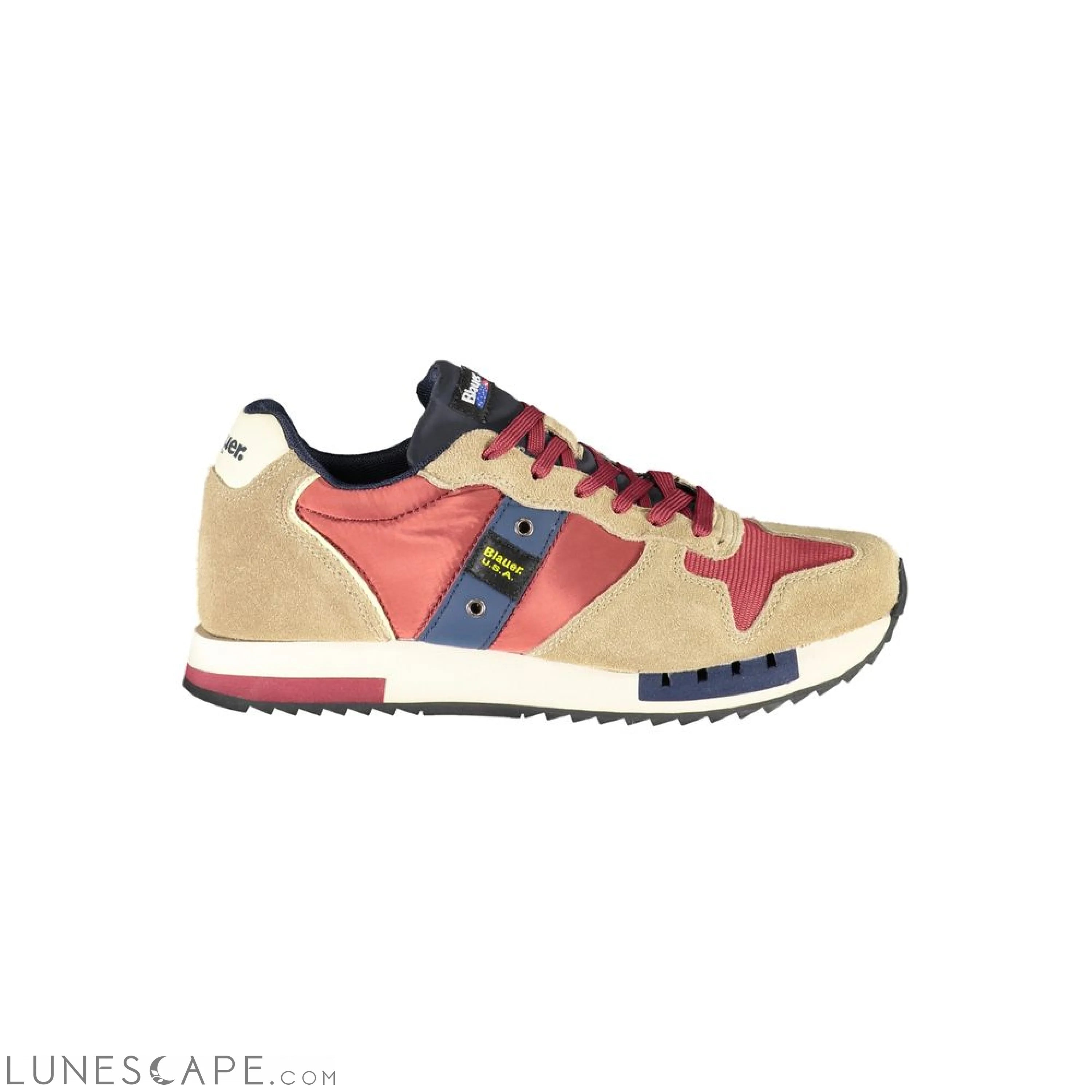 Blauer Beige Sports Sneakers with Contrast Accents LUNESCAPE