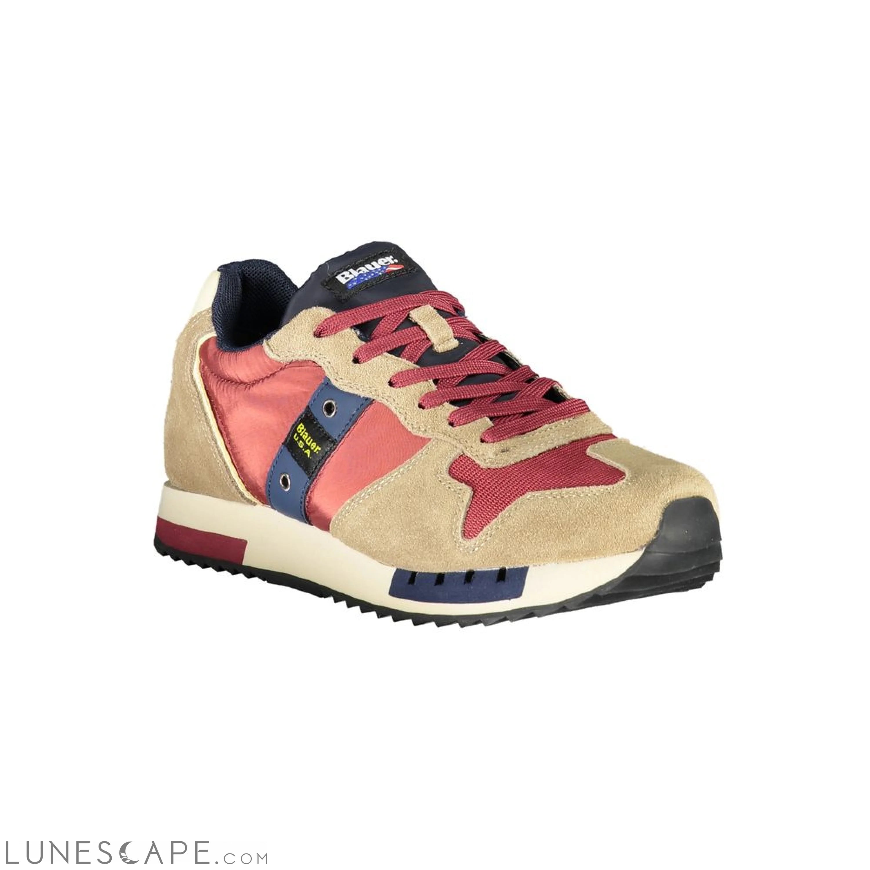 Blauer Beige Sports Sneakers with Contrast Accents LUNESCAPE