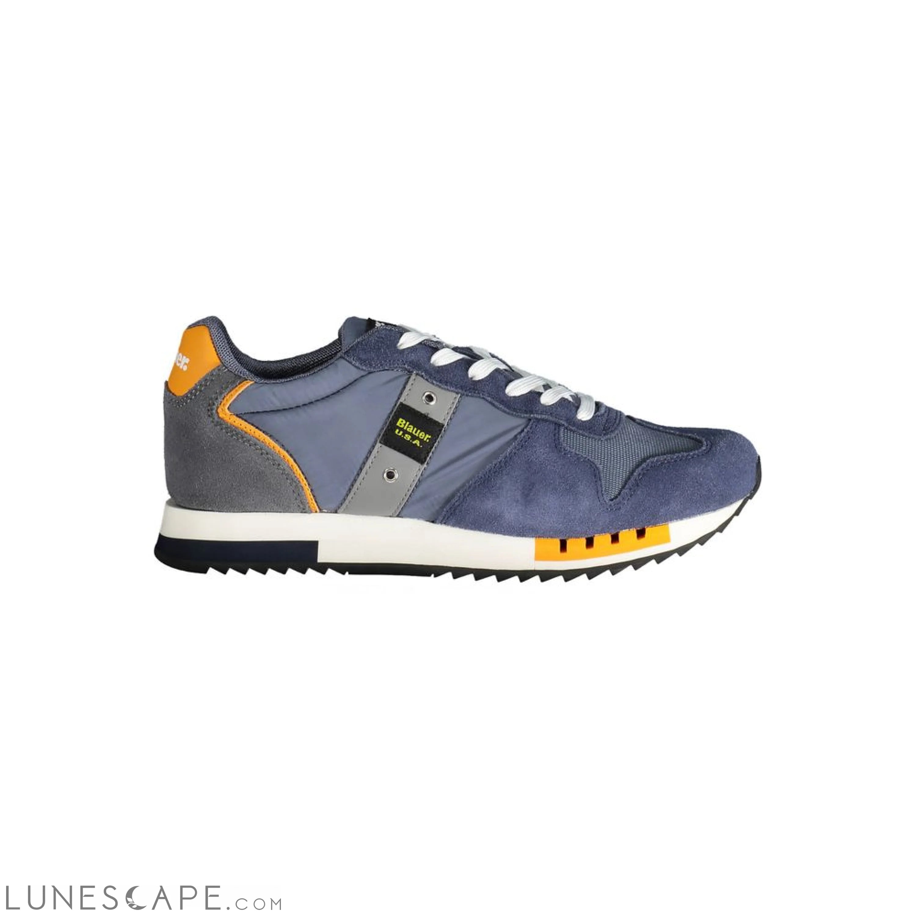 Blauer Blue Leather Men Sneaker LUNESCAPE